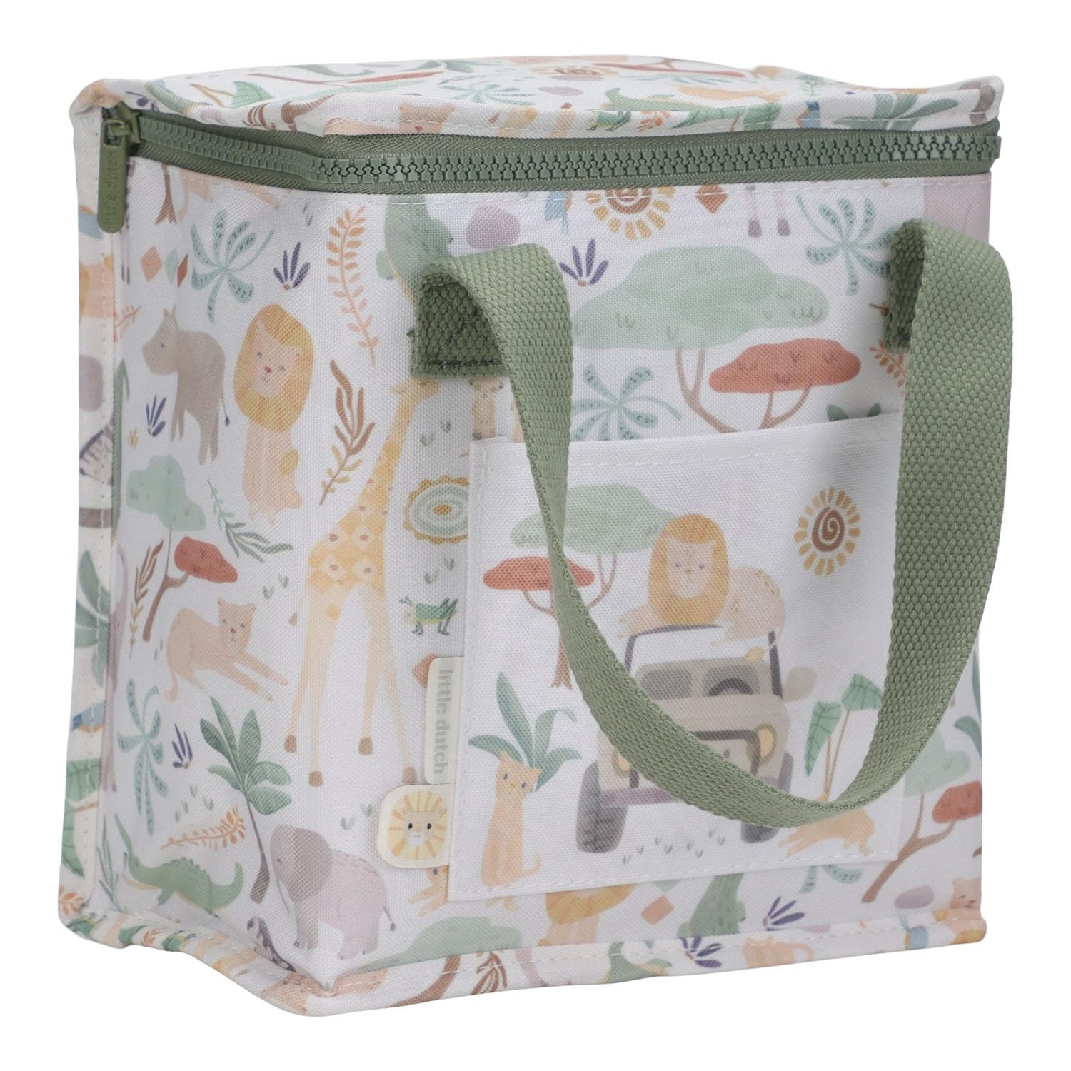 Kühltasche - Safari Friends weiß / grün