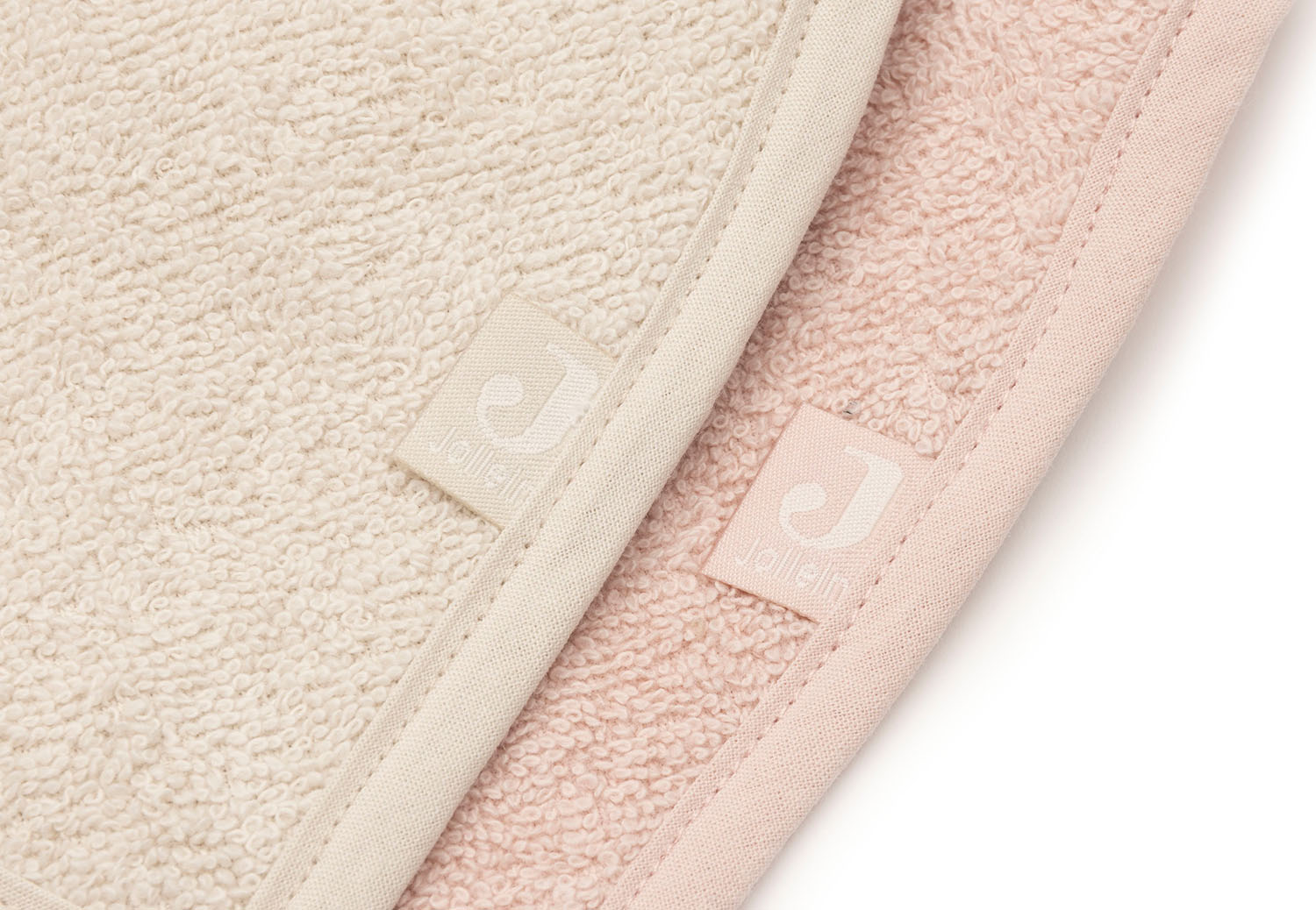 Bandana Lätzchen Halstuch 2er Set Frottee - Silk Rose / Sand - rosa / beige