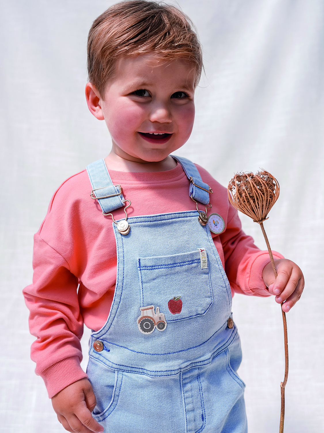 Long Sleeve Shirt / Pullover Little Farmer - Little Farm rot (Gr. 98)