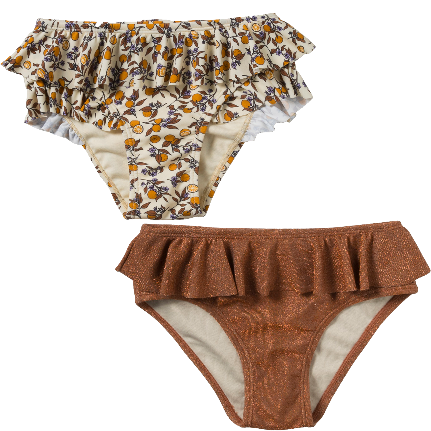 Badehose mit Rüschen 2er Set - L'orange / Sophie beige / orange (Gr. 62/68) Badehose mit Rüschen 2er Set - L'orange / Sophie beige / orange (Gr. 62/68)
