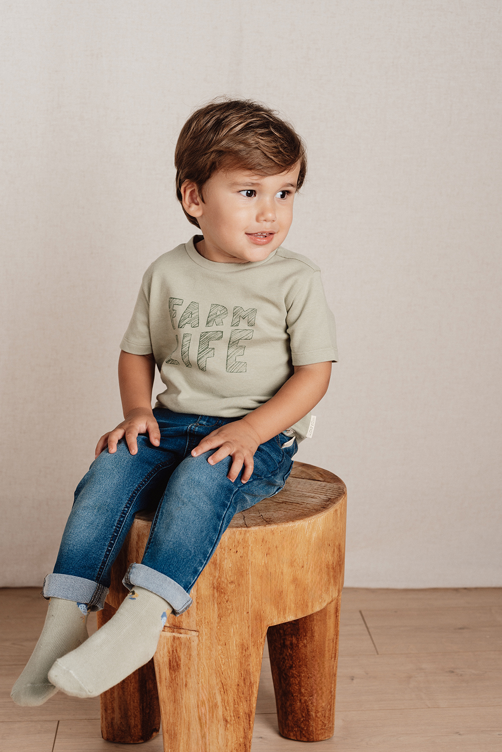 T-Shirt - Little Farm grün (Gr. 104)
