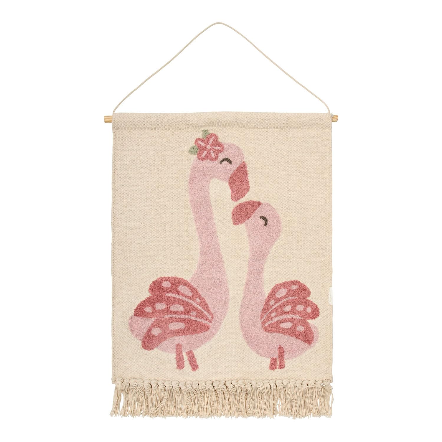 Wandteppich Flamingo Blooming Safari - Safari Friends rosa