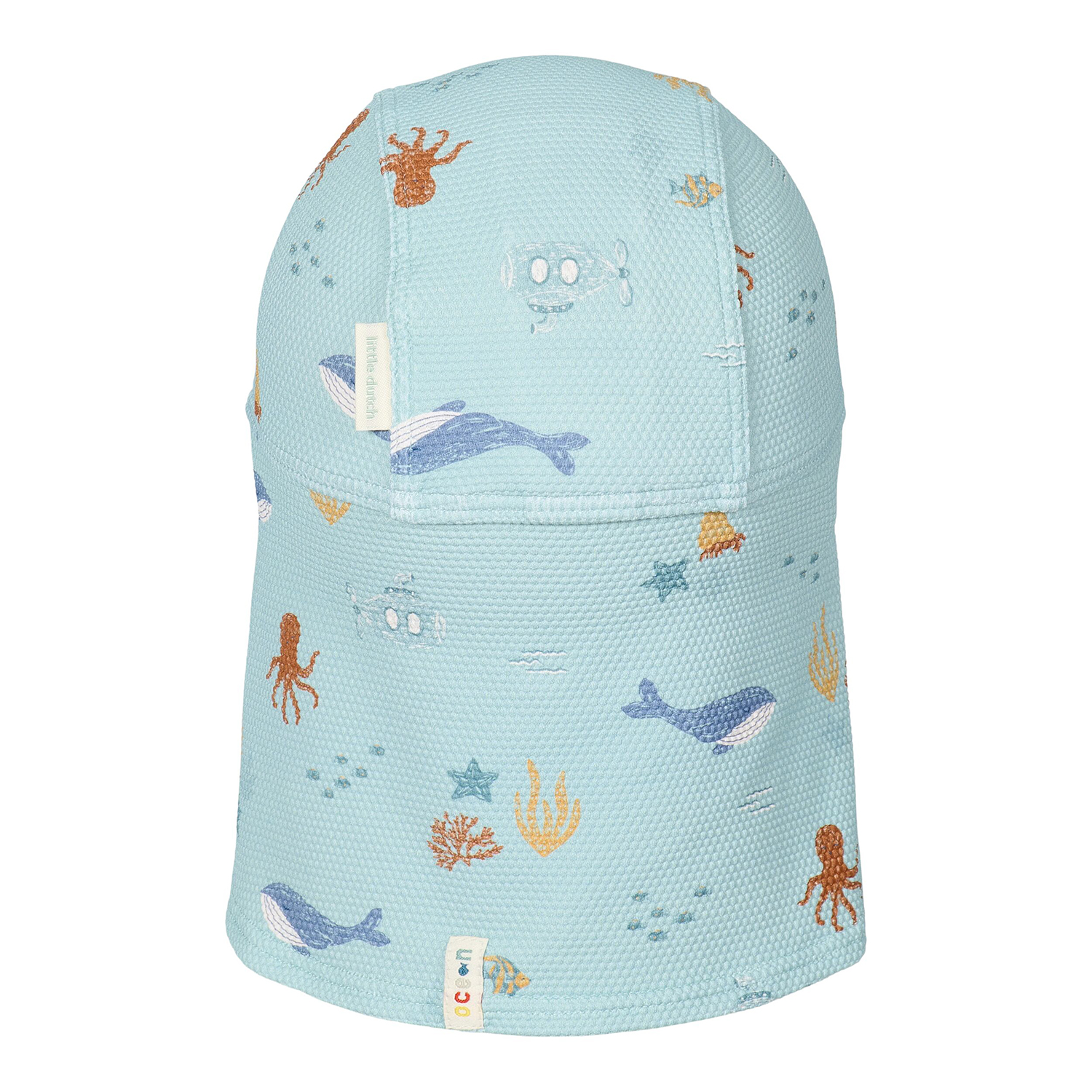 Sonnenhut mit Nackenschutz - Ocean Friends grün (Gr. 0-12 Monate)