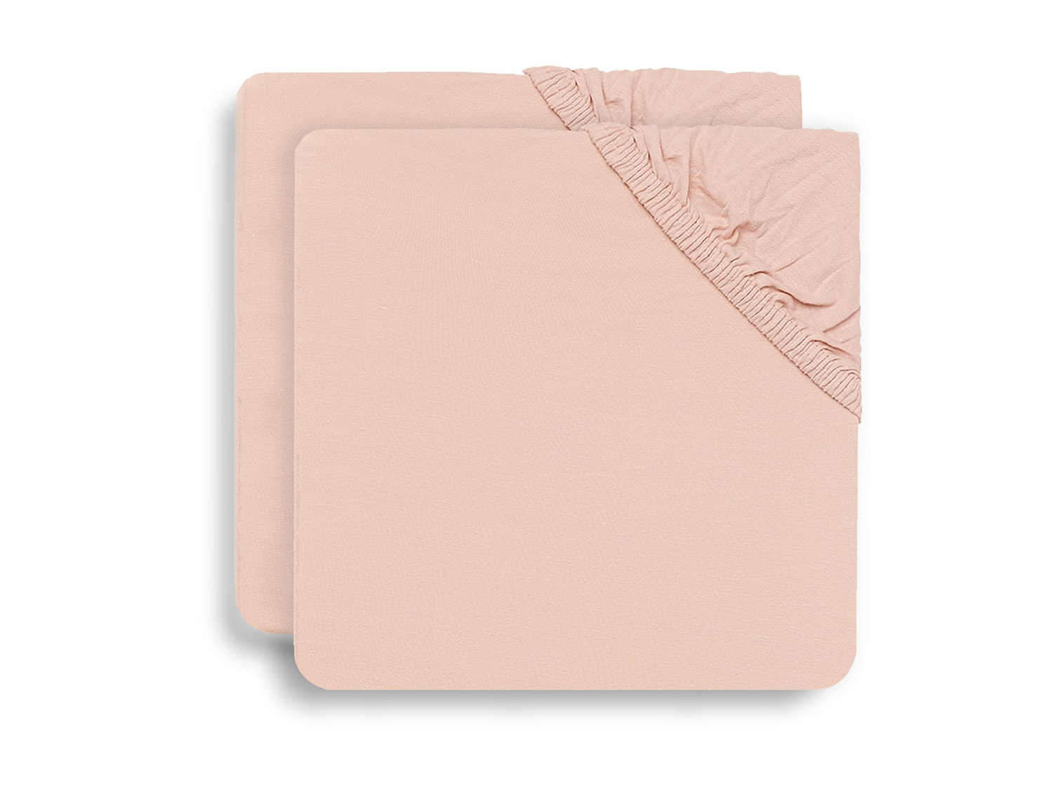 Spannlaken für Laufgitter 2er Set Jersey rosa (75x95 cm)