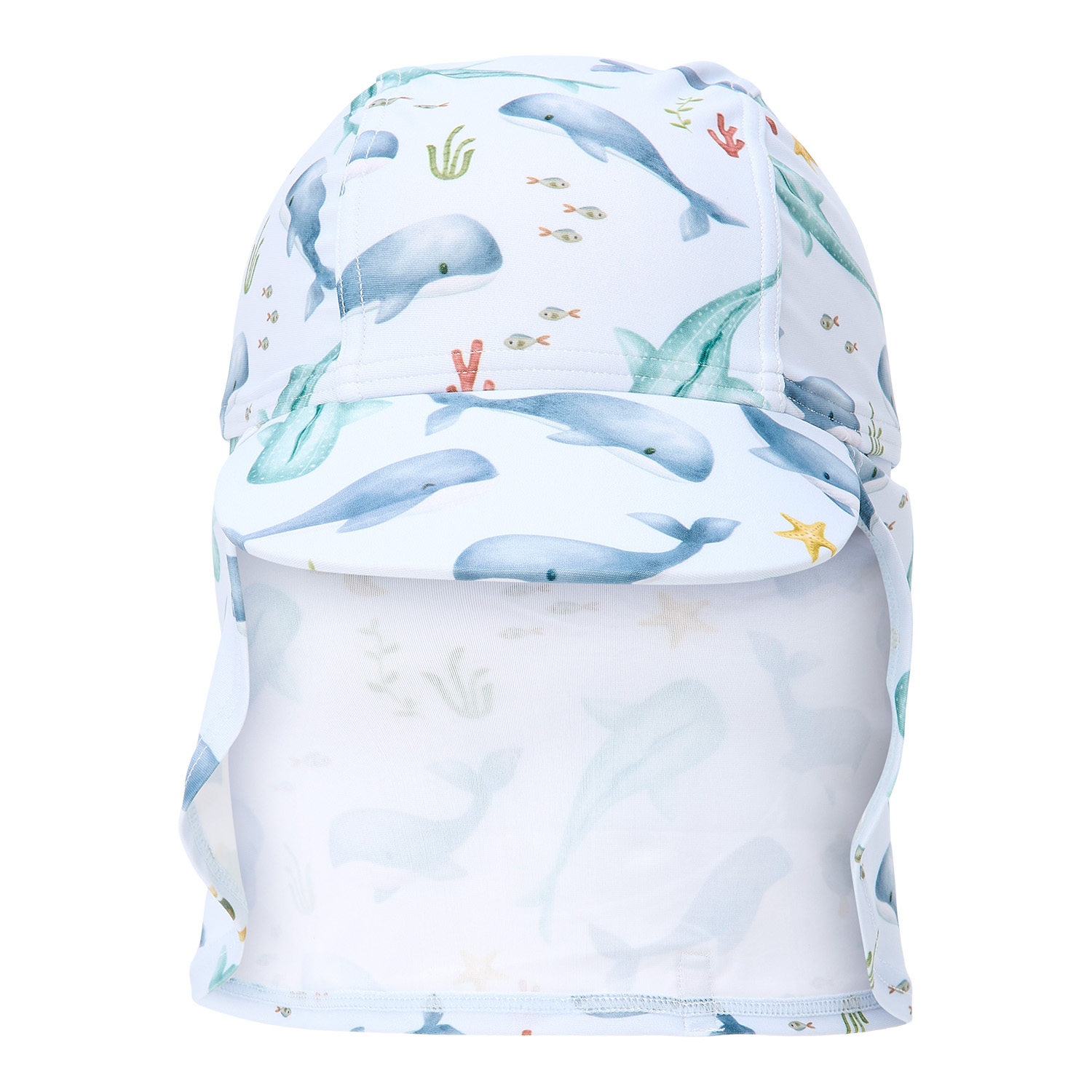 Sonnenhut mit Nackenschutz - Ocean Sea (Gr. 1 / 0-12 Monate)