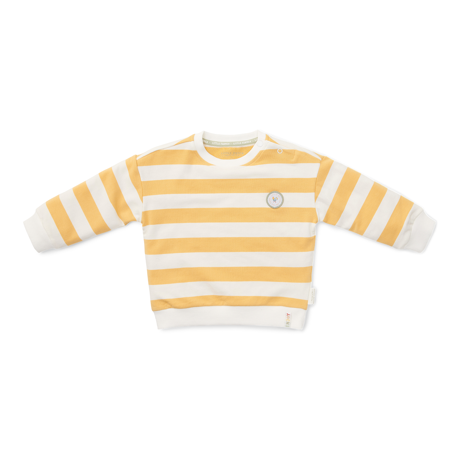 Long Sleeve Shirt / Pullover Sunny Yellow Stripes Little Farm gelb / weiß (Gr. 74)