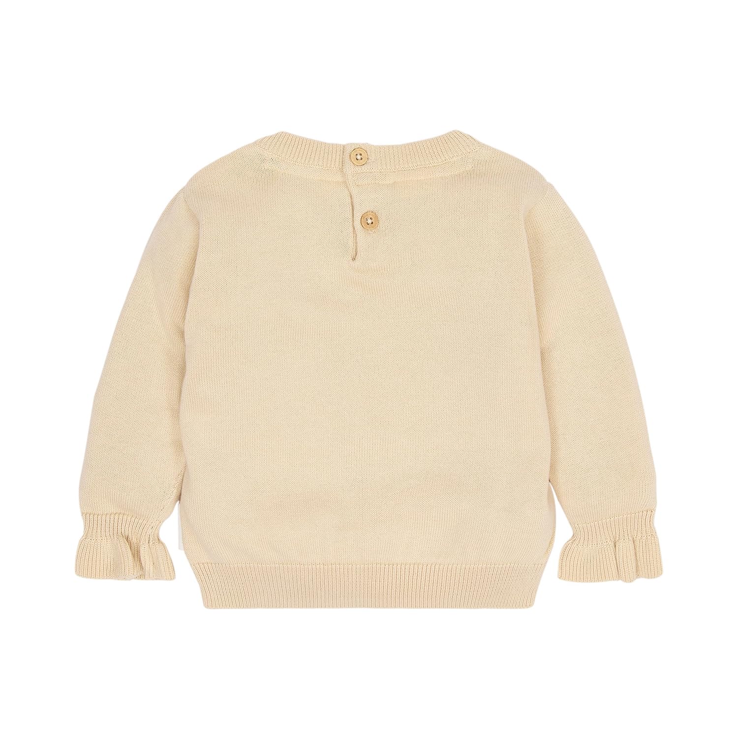 Long Sleeve Shirt / Pullover Strick Vanilla - Safari Friends beige (Gr. 98)