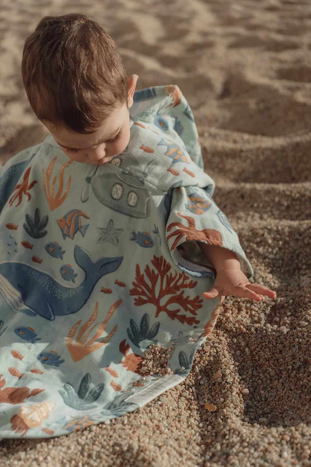 Badeponcho / Strandponcho - Ocean World grün