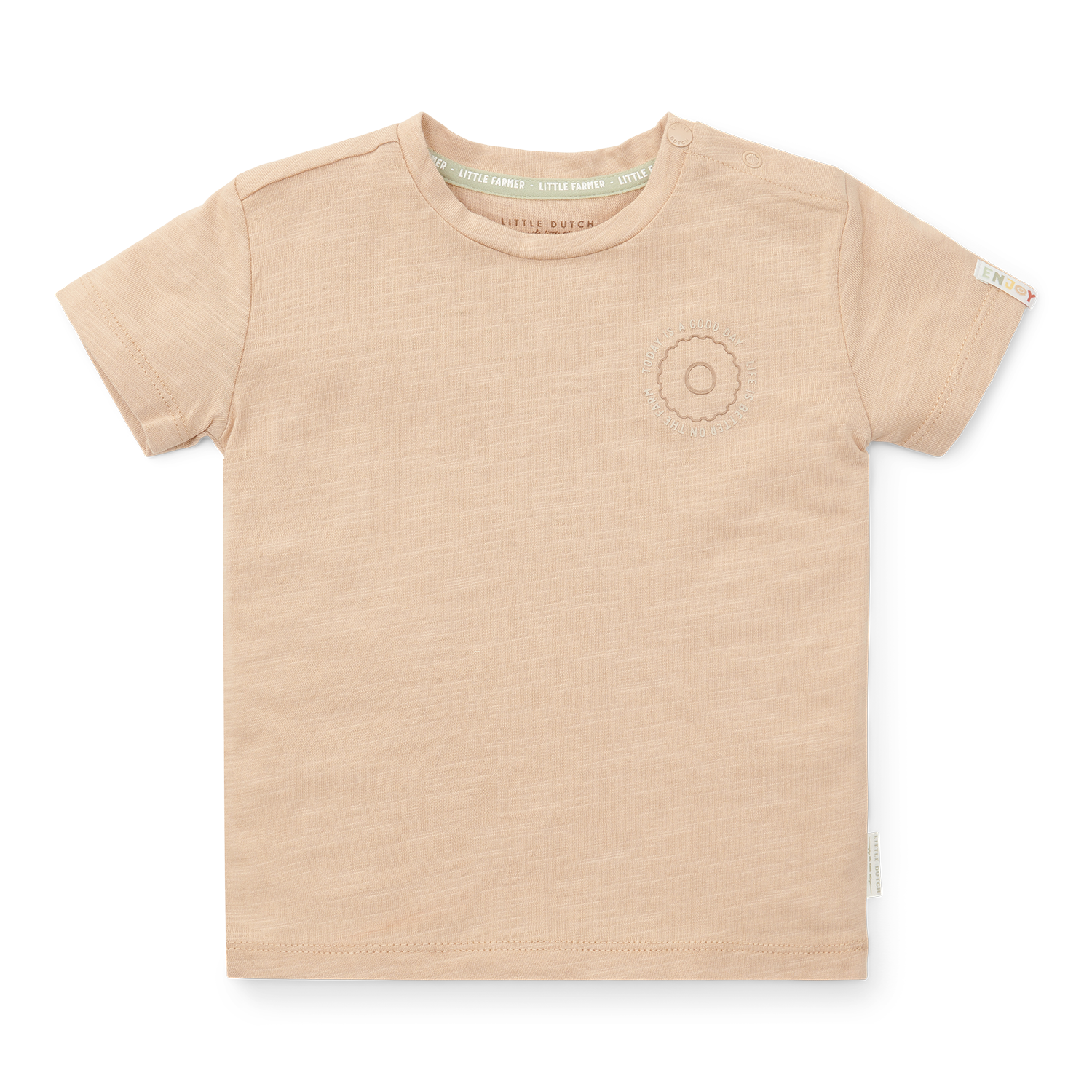 T-Shirt Slub Jersey - Little Farm beige (Gr. 74) T-Shirt Slub Jersey - Little Farm beige (Gr. 74)