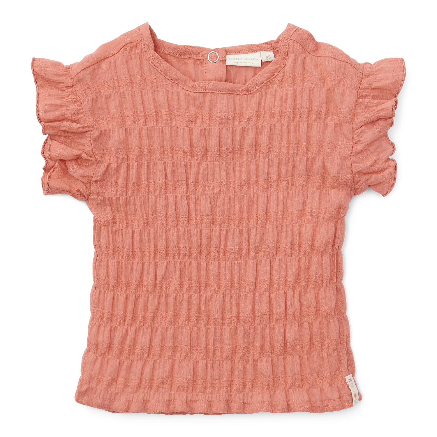 T-Shirt mit Rüschen Rose Little Farm rosa (Gr. 86)