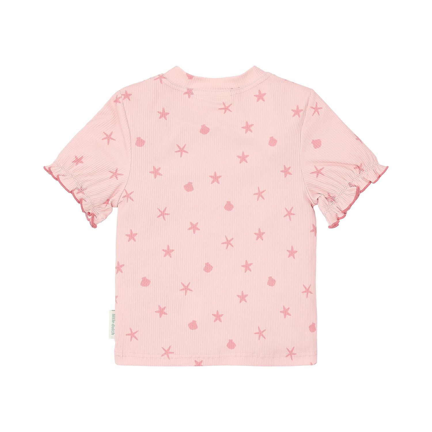 Schwimmshirt mit Rüschen kurzarm - Dreamy Seashells rosa (Gr. 74/80)