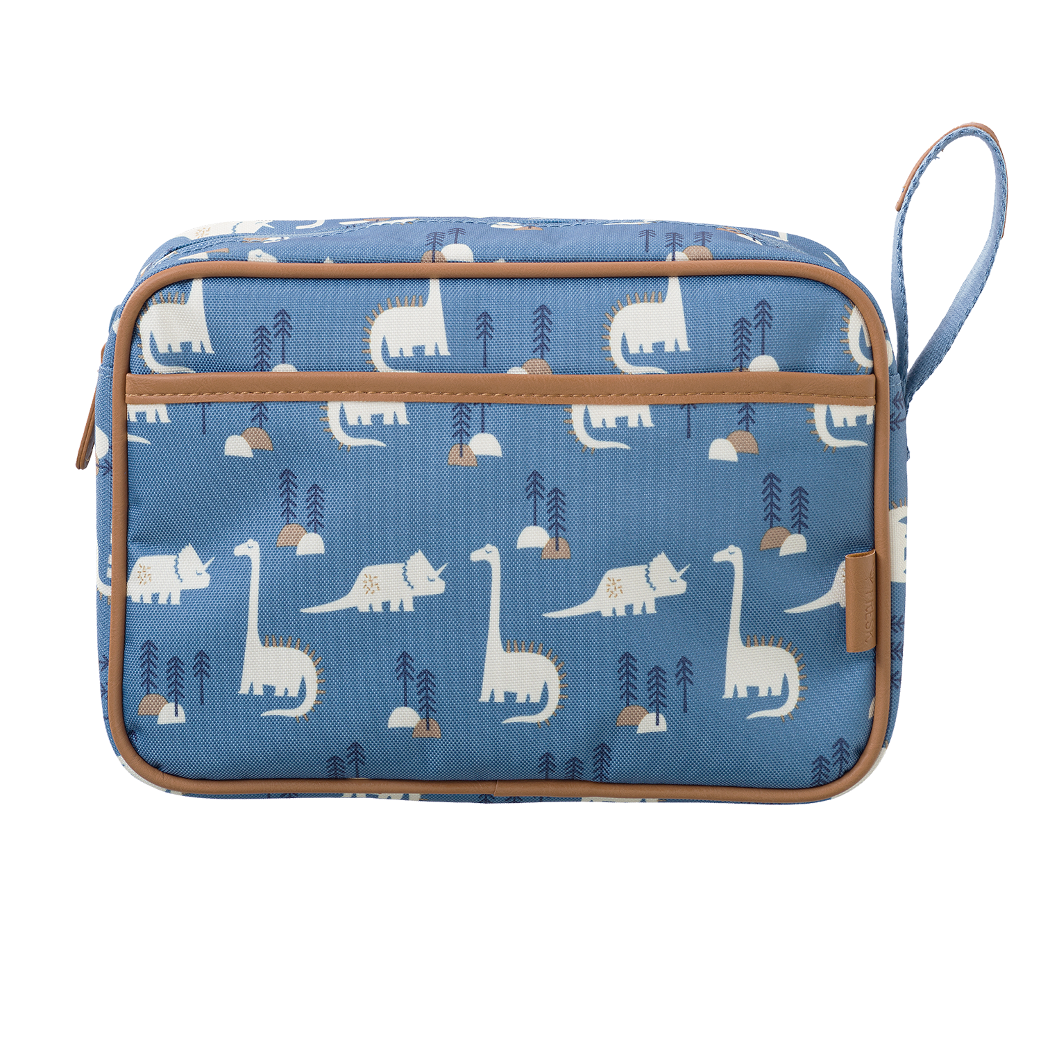 Pflegetasche / Kulturtasche Dinosaurier blau