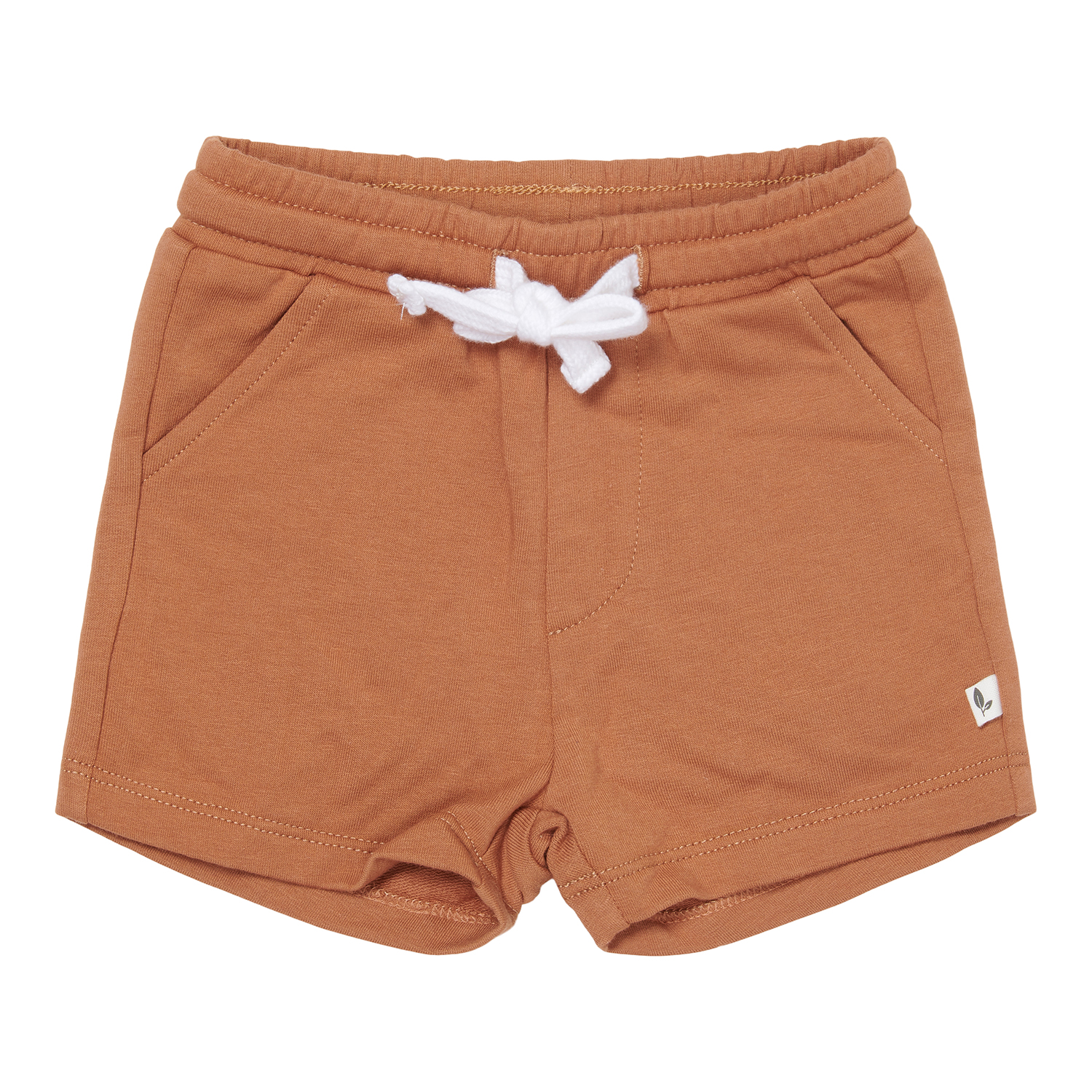 Kurze Hose / Shorts mit Taschen Vintage Sunny Stripes orange (Gr. 68)