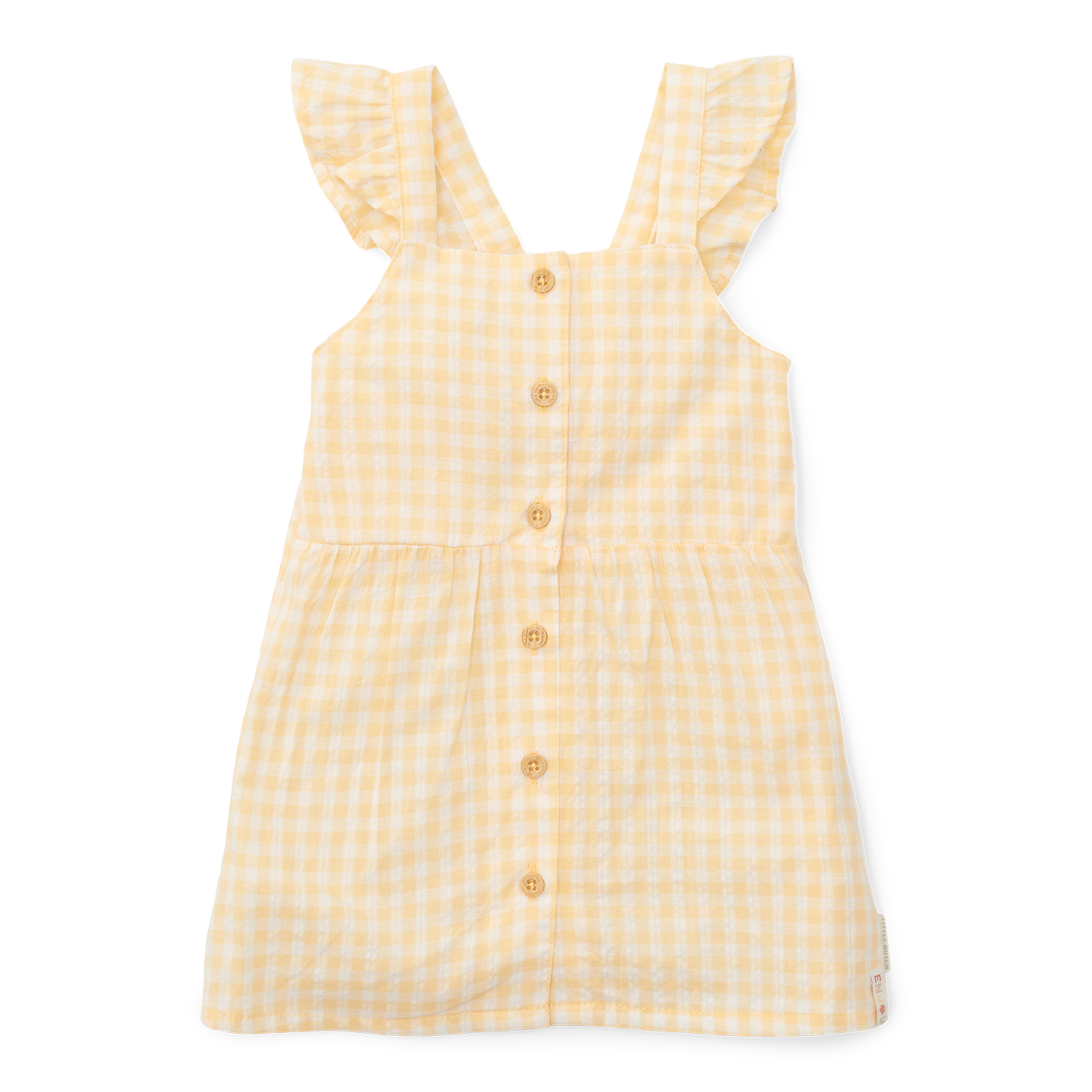 Kleid ärmellos mit Rüschen Sunshine Checks Little Farm gelb (Gr. 98)