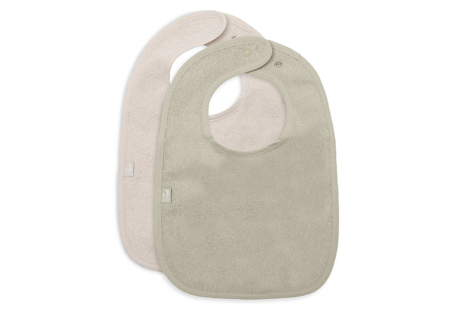 Lätzchen Frottee 2er Set - Soft Matcha / Sand - grün / beige