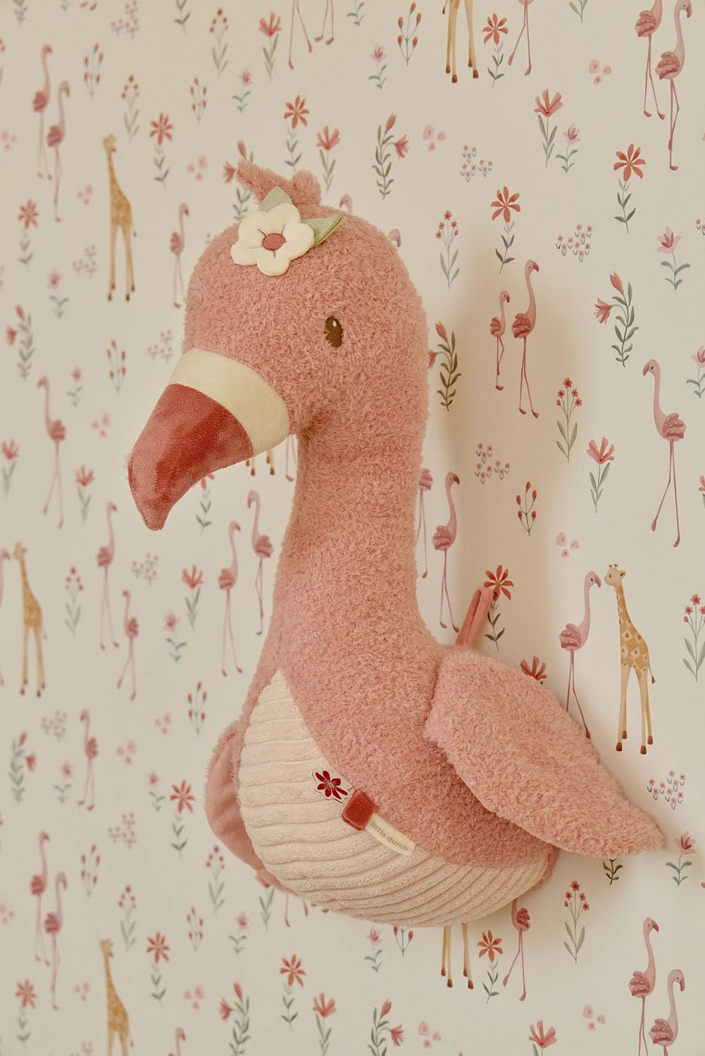 Wanddekoration Tierkopf Flamingo - Safari Friends rosa