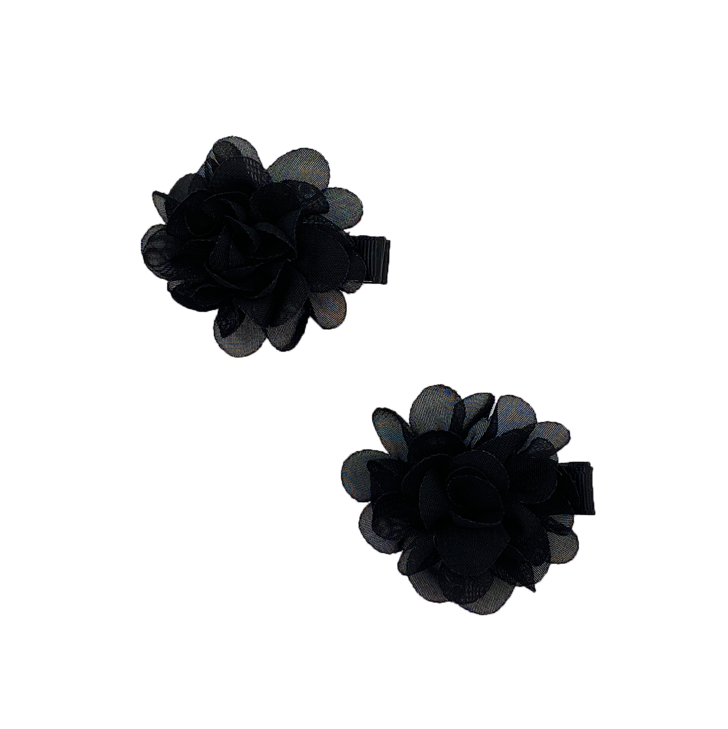 Haarspange Blume 2er Set schwarz