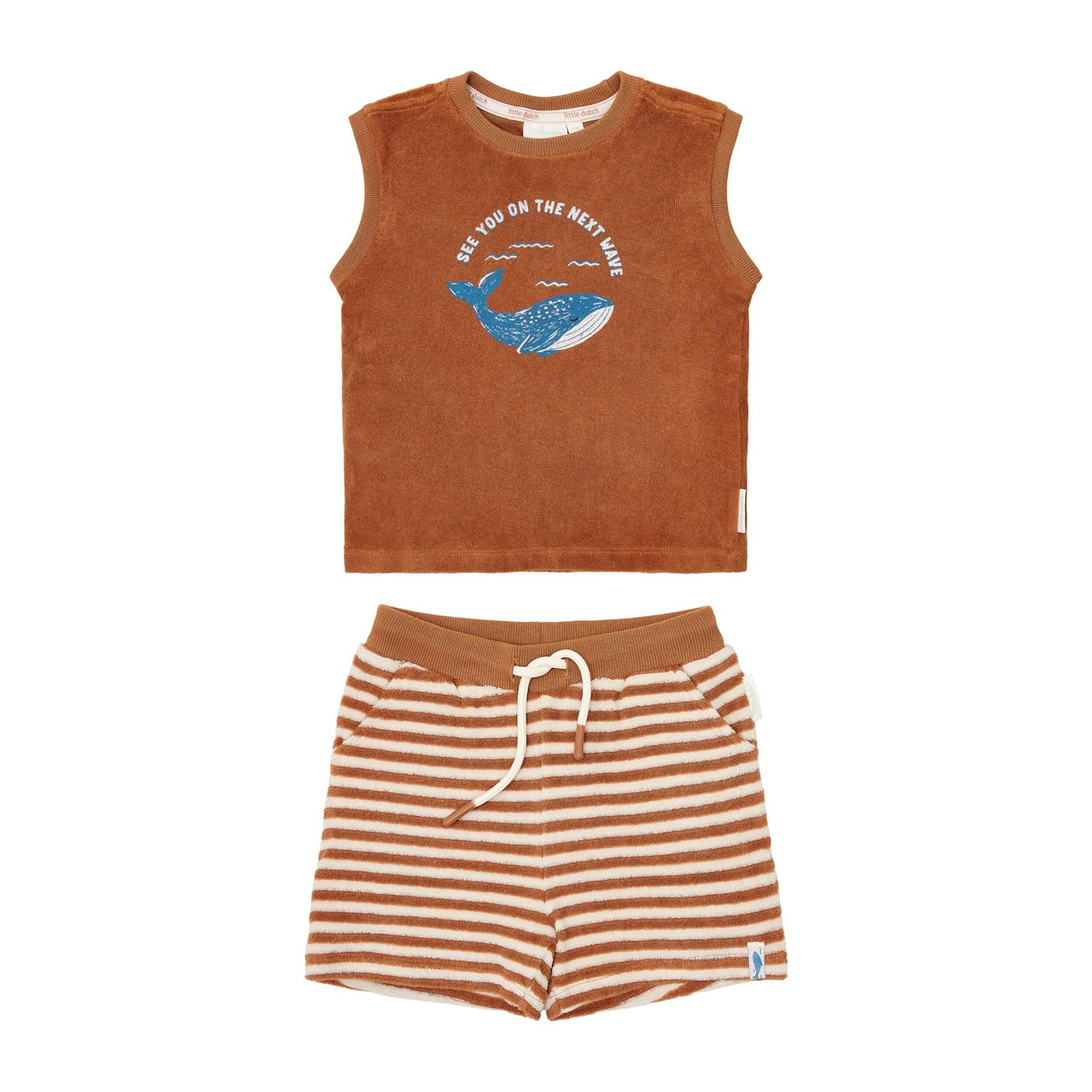 Bekleidungsset aus Tank Top und Shorts - Ocean World braun (Gr. 86/92)