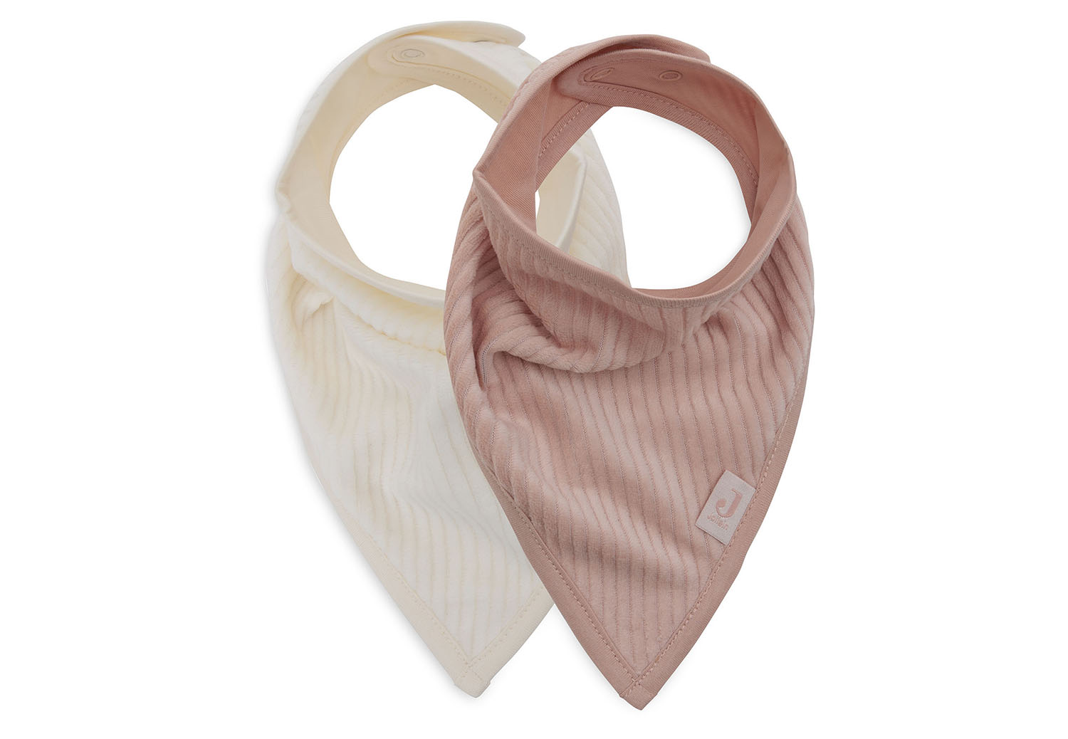 Bandana Lätzchen Halstuch 2er Set - Velvet Rib Wild Rose / ivory Bandana Lätzchen Halstuch 2er Set - Velvet Rib Wild Rose / ivory