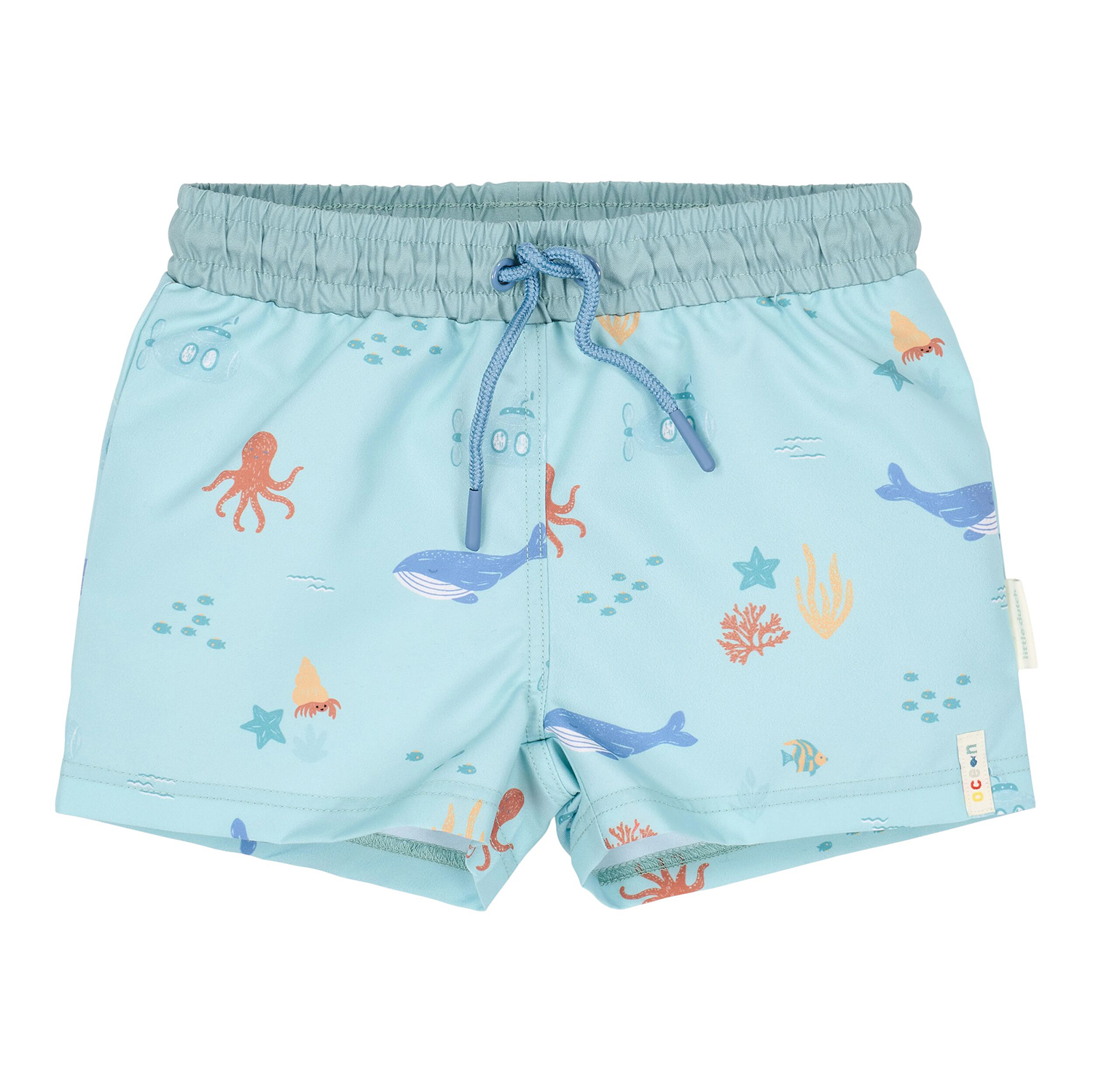 Badehose / Badeshorts - Ocean Friends grün (Gr. 86/92)