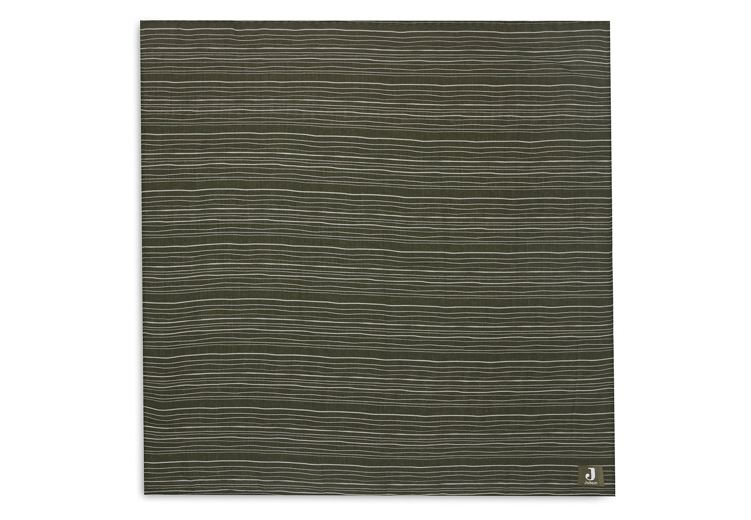 Mulltuch Swaddle hydrophile Baumwolle Streifen grün / weiß (115x115 cm)