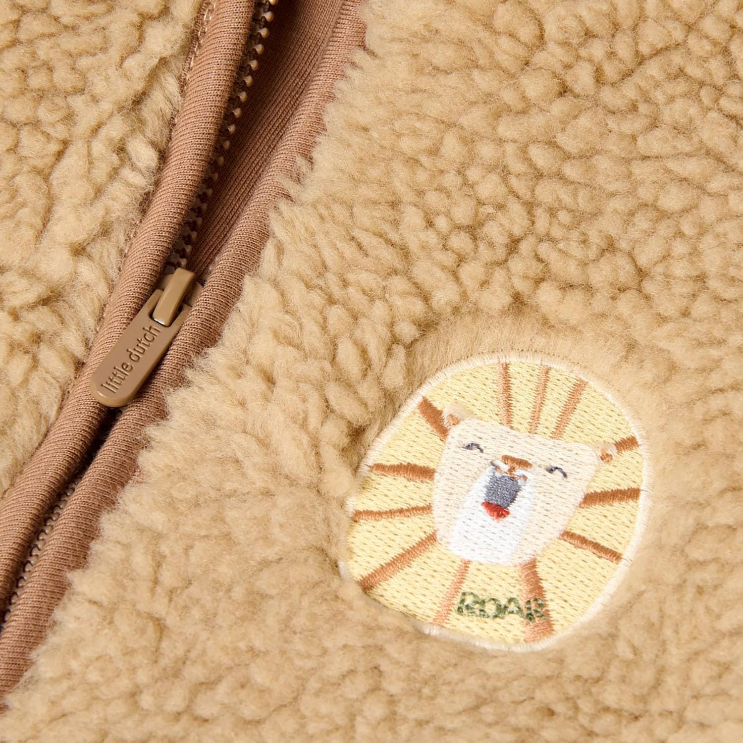Teddyjacke Warm Taupe - Safari Friends beige (Gr. 86)