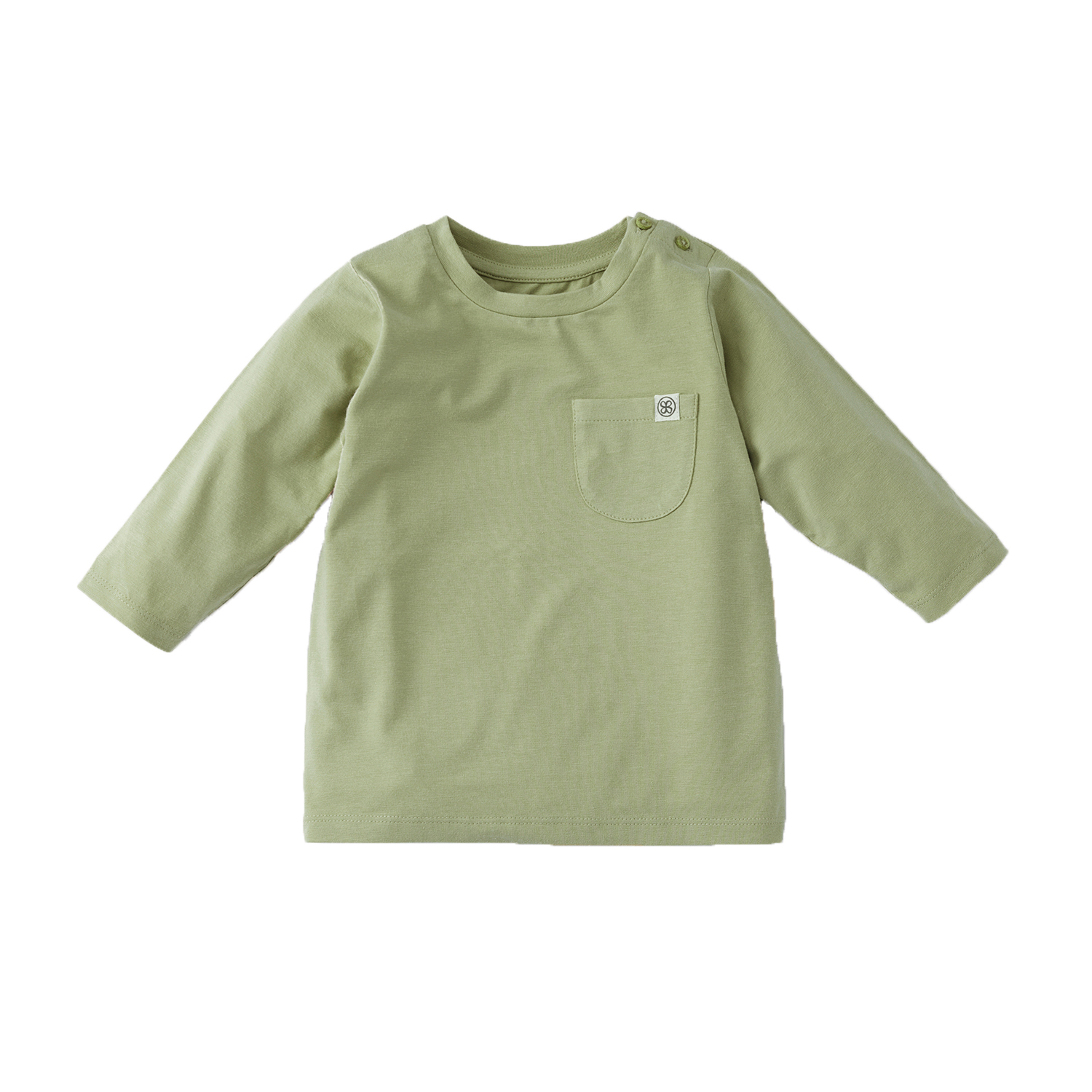 Long Sleeve Shirt / Langarmshirt mit UV-Schutz (UPF 50+) olive (Gr. 12-18 Monate)