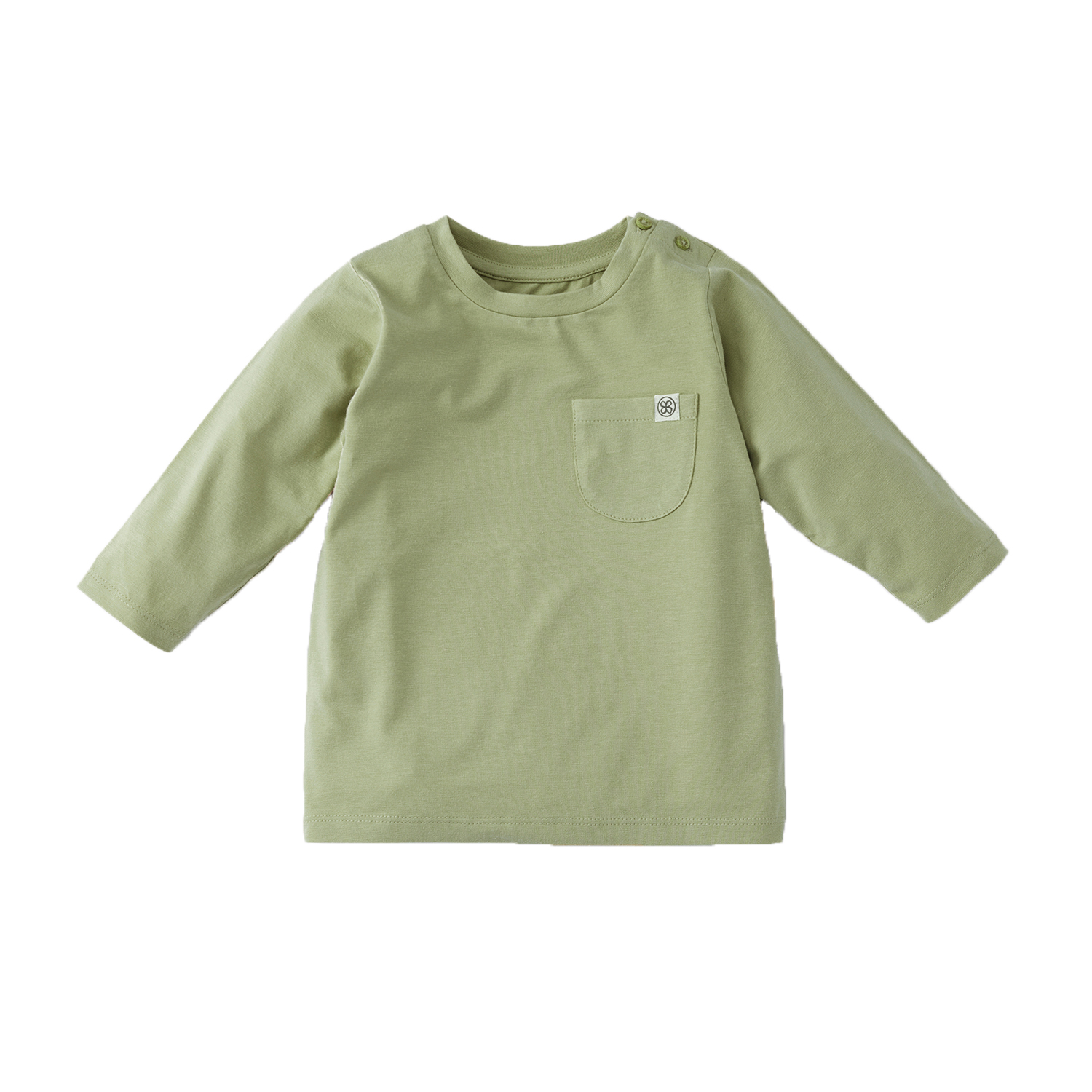 Long Sleeve Shirt / Langarmshirt mit UV-Schutz (UPF 50+) - olive (Gr. 12-18 Monate)