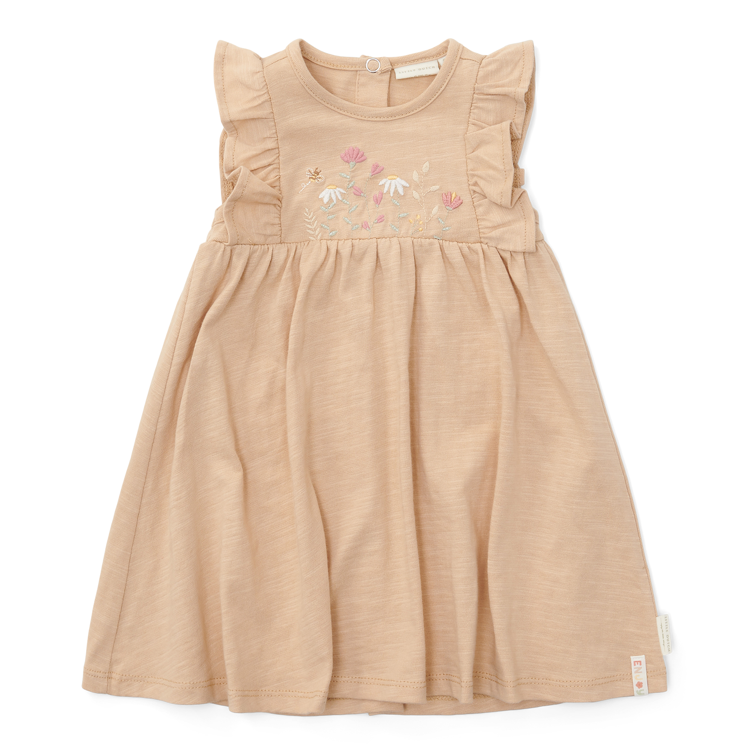 Kleid ärmellos mit Rüschen Little Farm beige (Gr. 98)