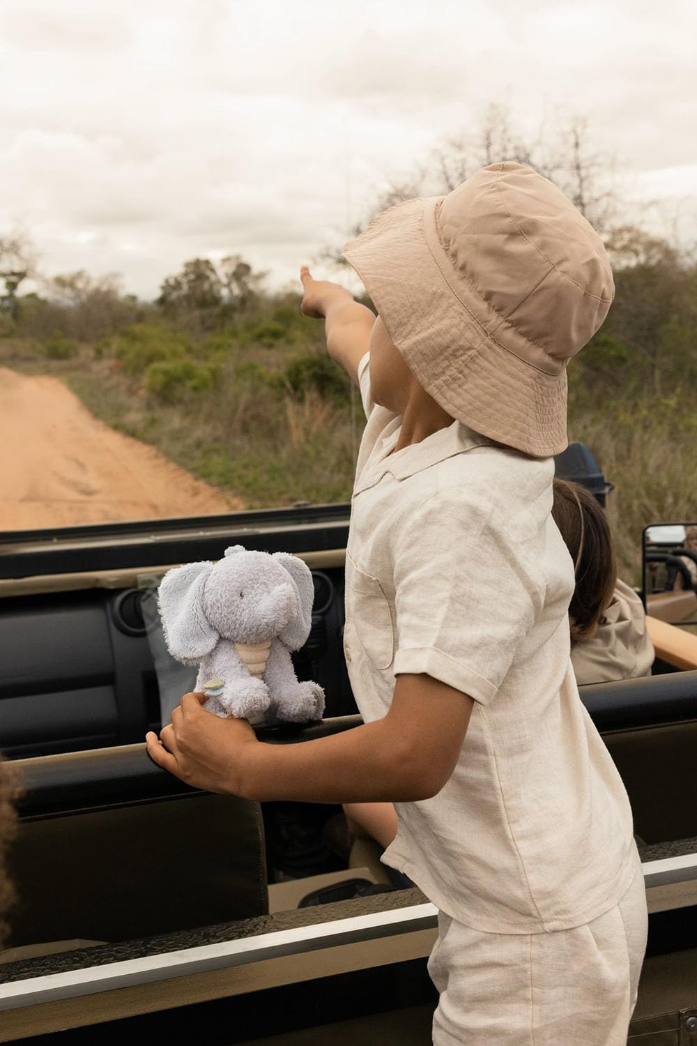 Stofftier Kuscheltier Elefant - Safari Friends grau (17 cm)
