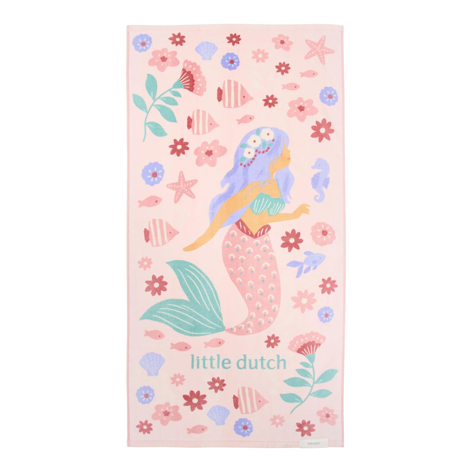 Handtuch / Strandhandtuch - Dreamy Mermaid rosa (60x120 cm)
