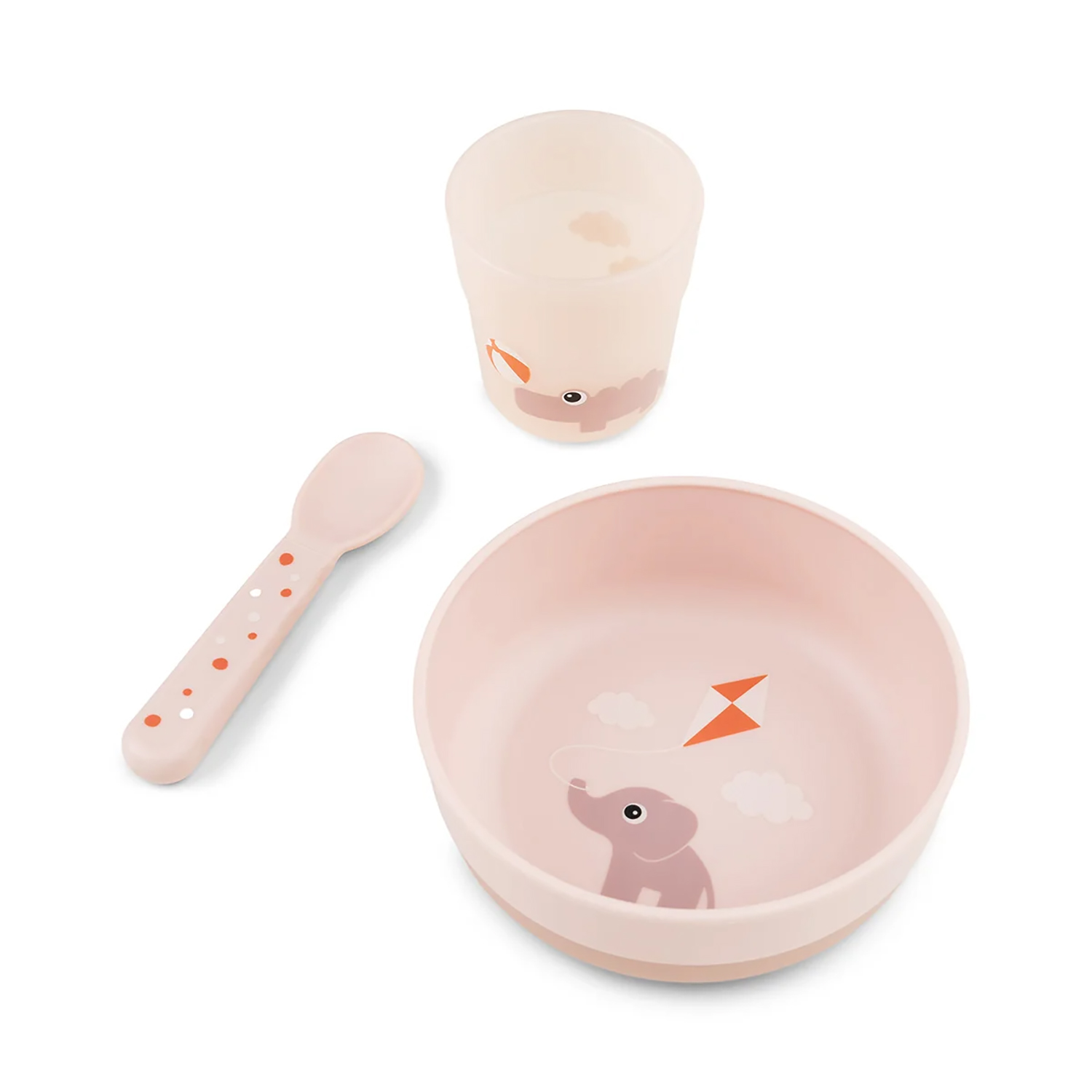 Kindergeschirr Set 3-teilig Foodie First Meal Playground rosa Kindergeschirr Set 3-teilig Foodie First Meal Playground rosa