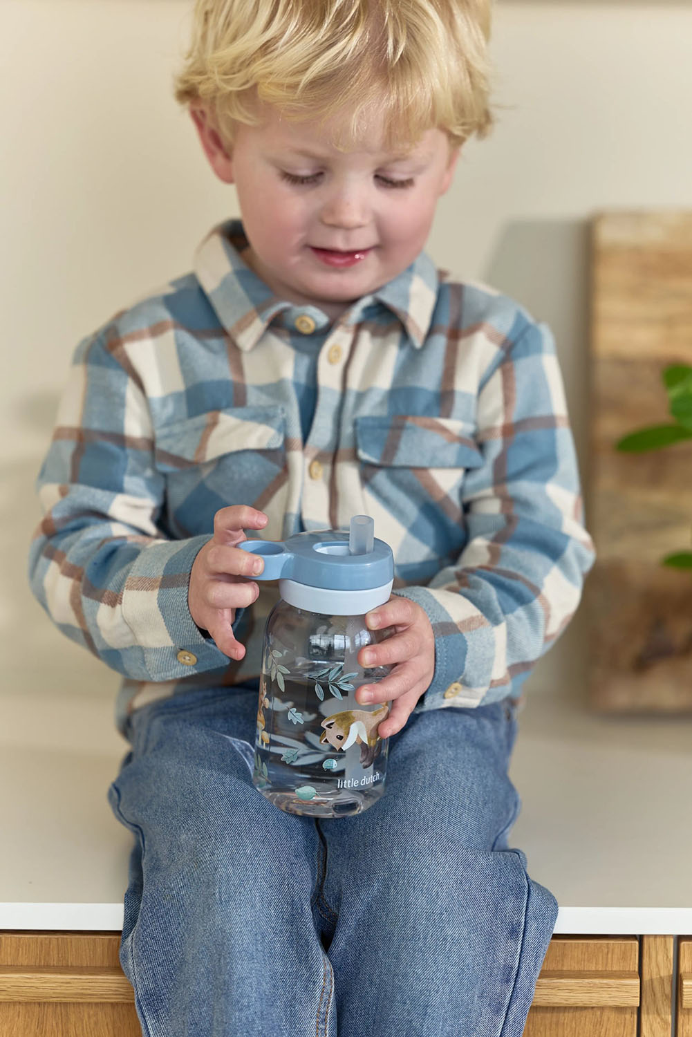 Trinkflasche mit Trinkhalm Campus - Forest Friends 450 ml