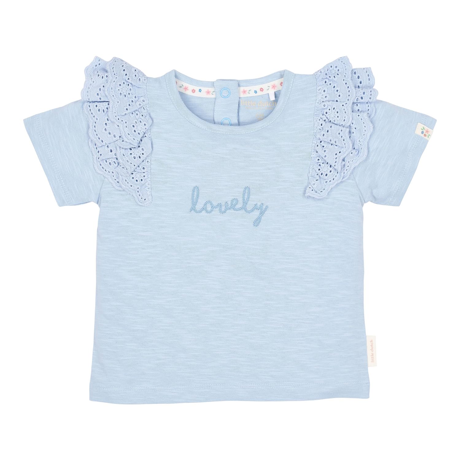 T-Shirt mit Rüschen Sky Blue - Fairy Garden blau (Gr. 74)