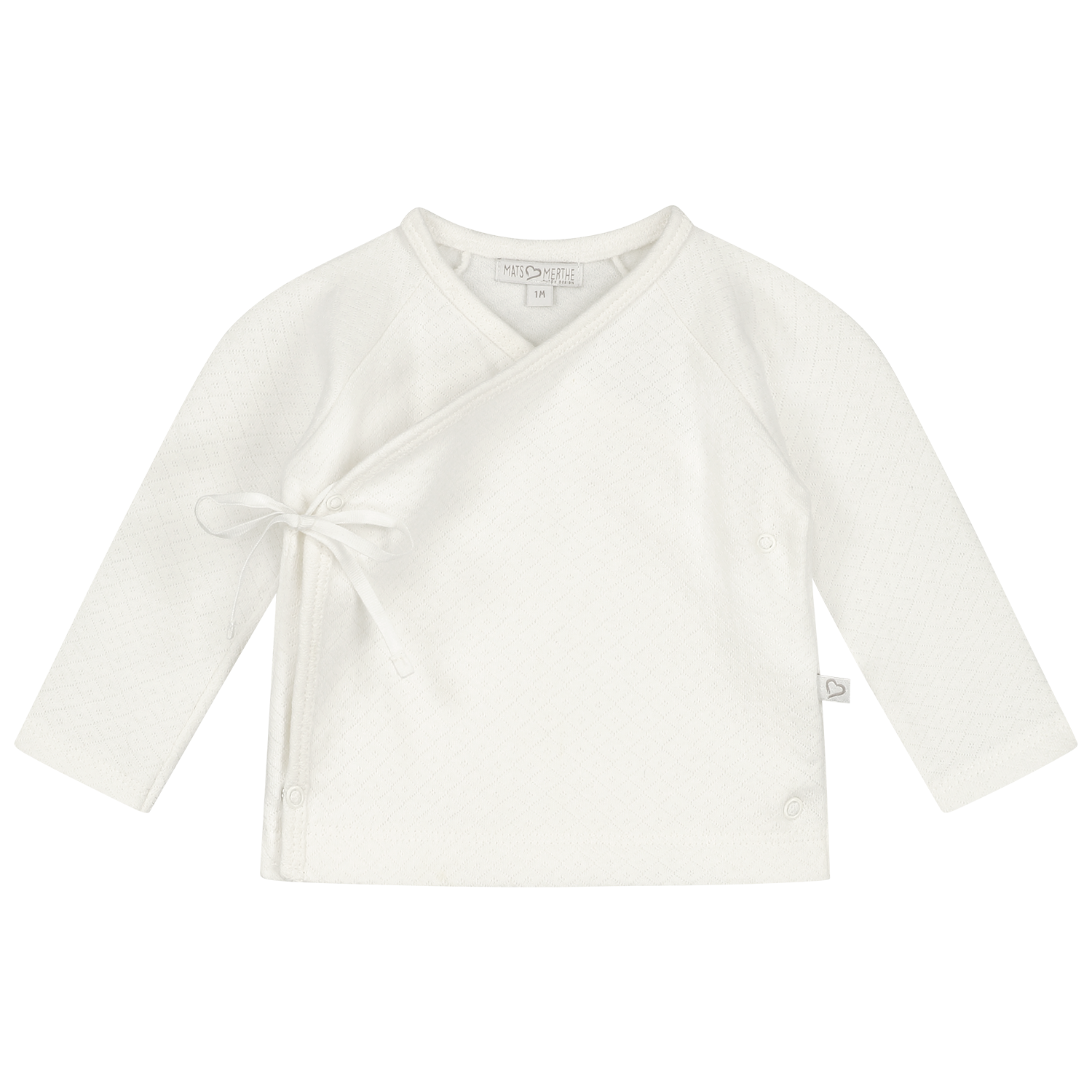 Long Sleeve Shirt / Langarmshirt / Wickelshirt Benthe weiß (Gr. 62/68)