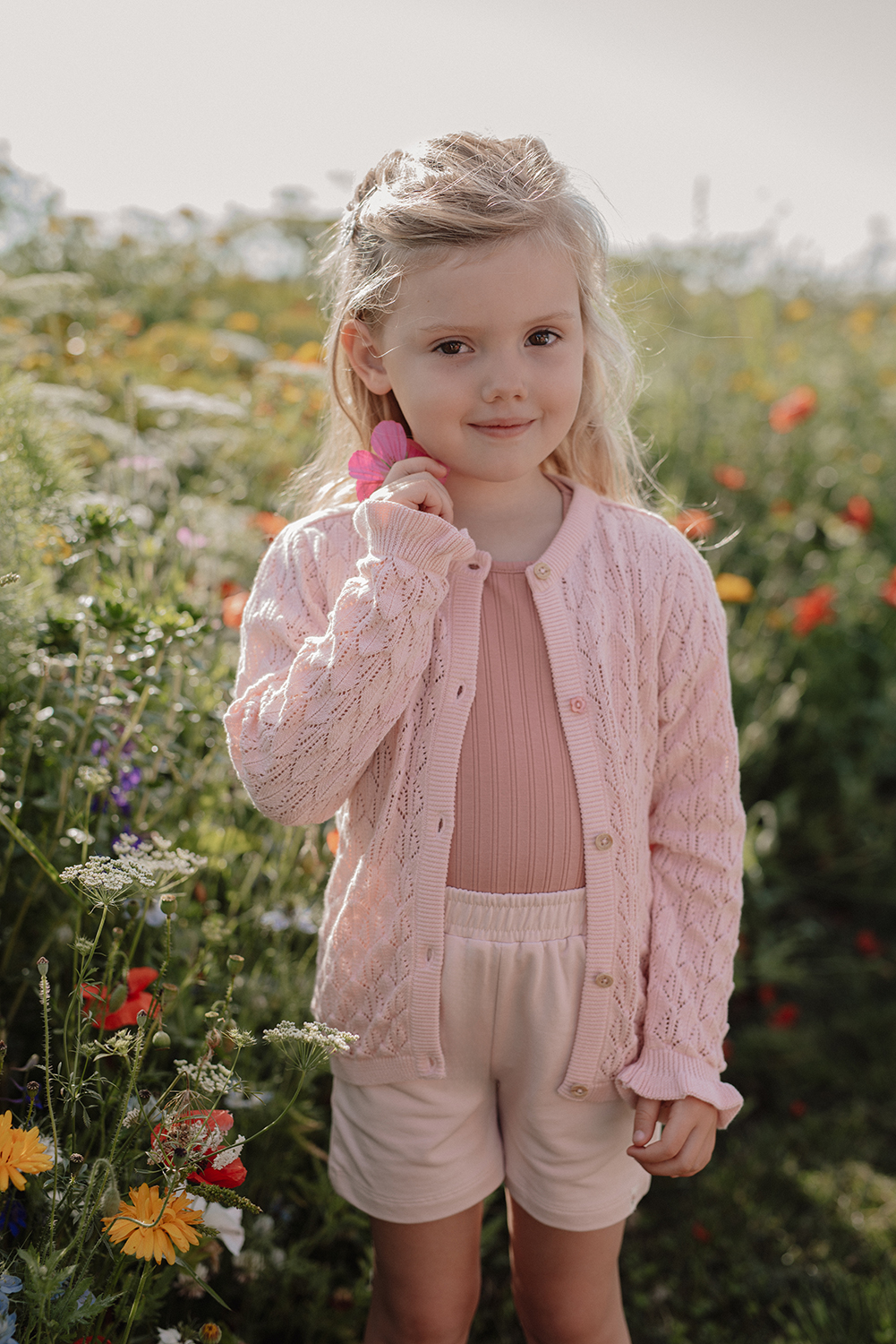 T-Shirt mit Rüschen - Fairy Garden Pink Blush (Gr. 86)