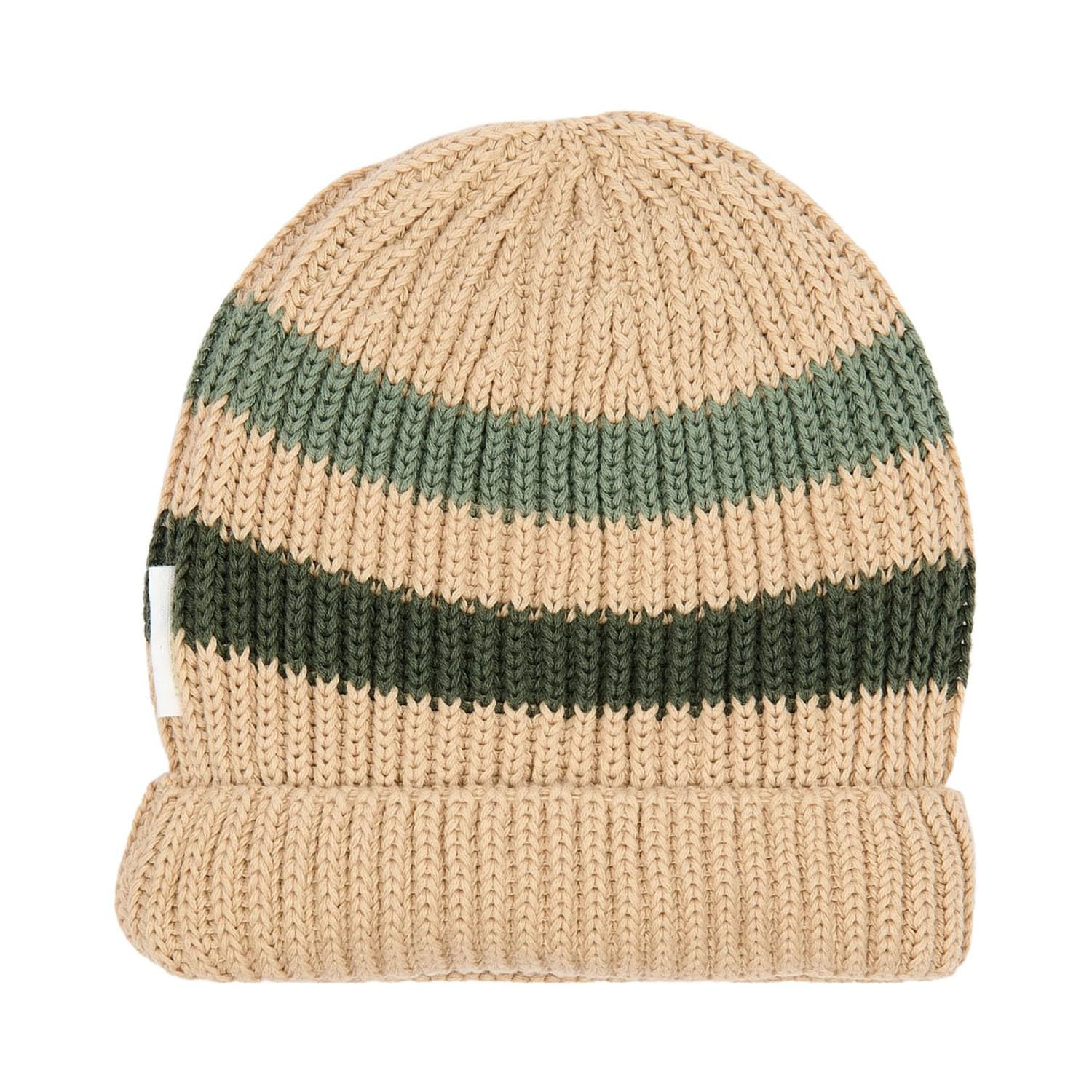 Mütze Strick Warm Taupe - Safari Friends beige (Gr. 74/86)