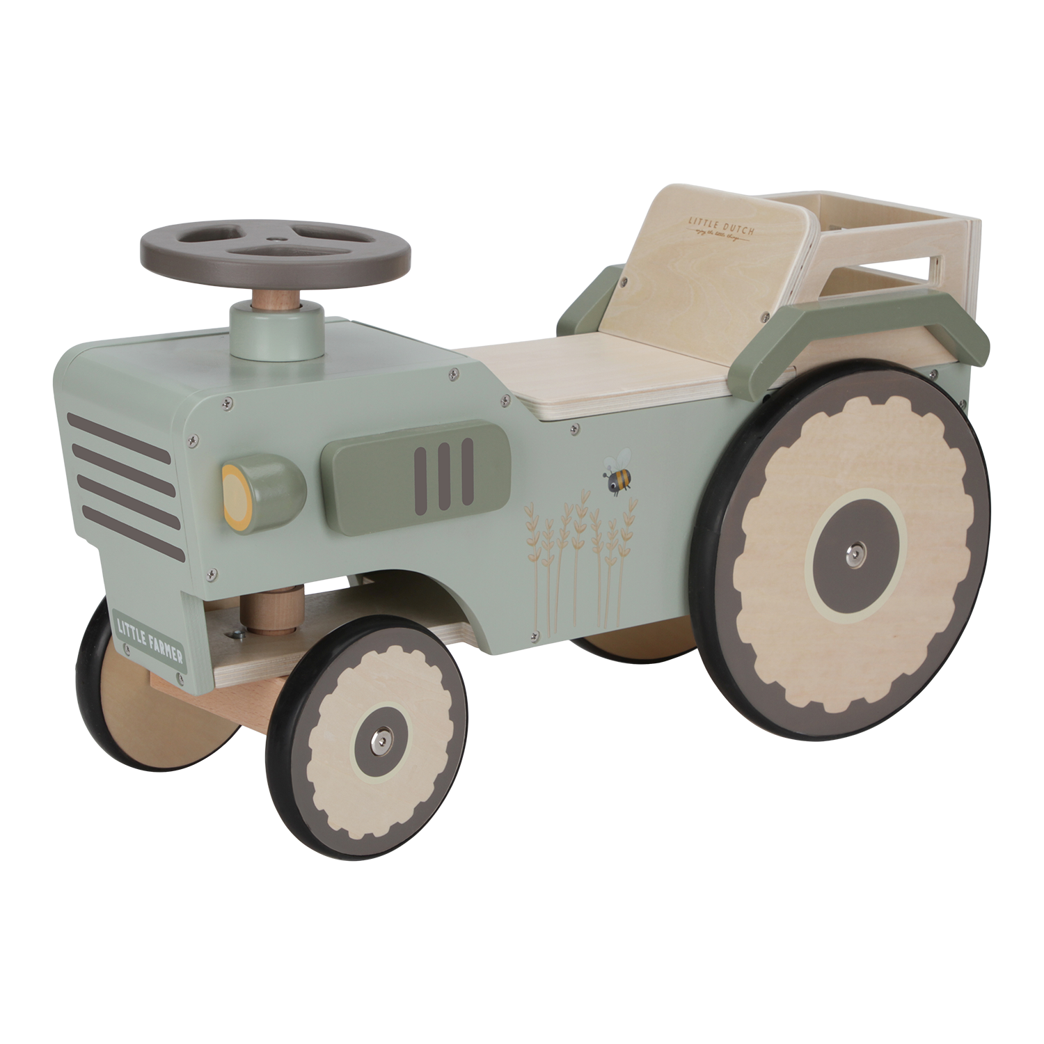 Holz Lauftraktor (FSC) - Little Farm grün Holz Lauftraktor (FSC) - Little Farm grün