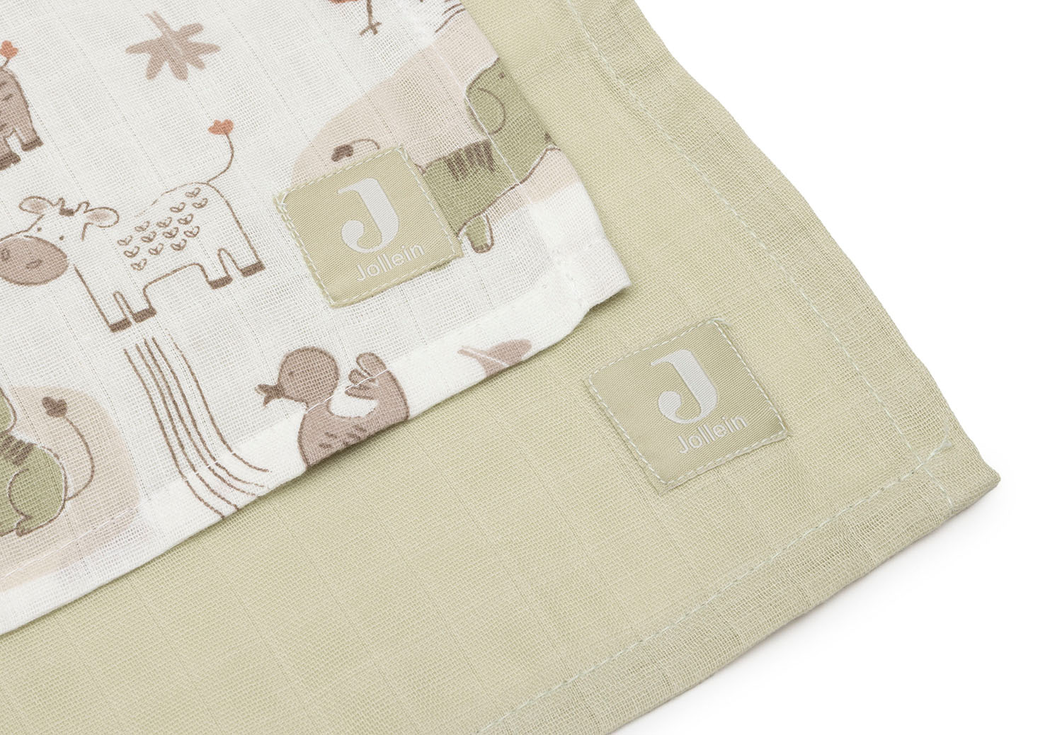 Mulltücher Swaddle 2er Set - Barn Buddies (115x115 cm)