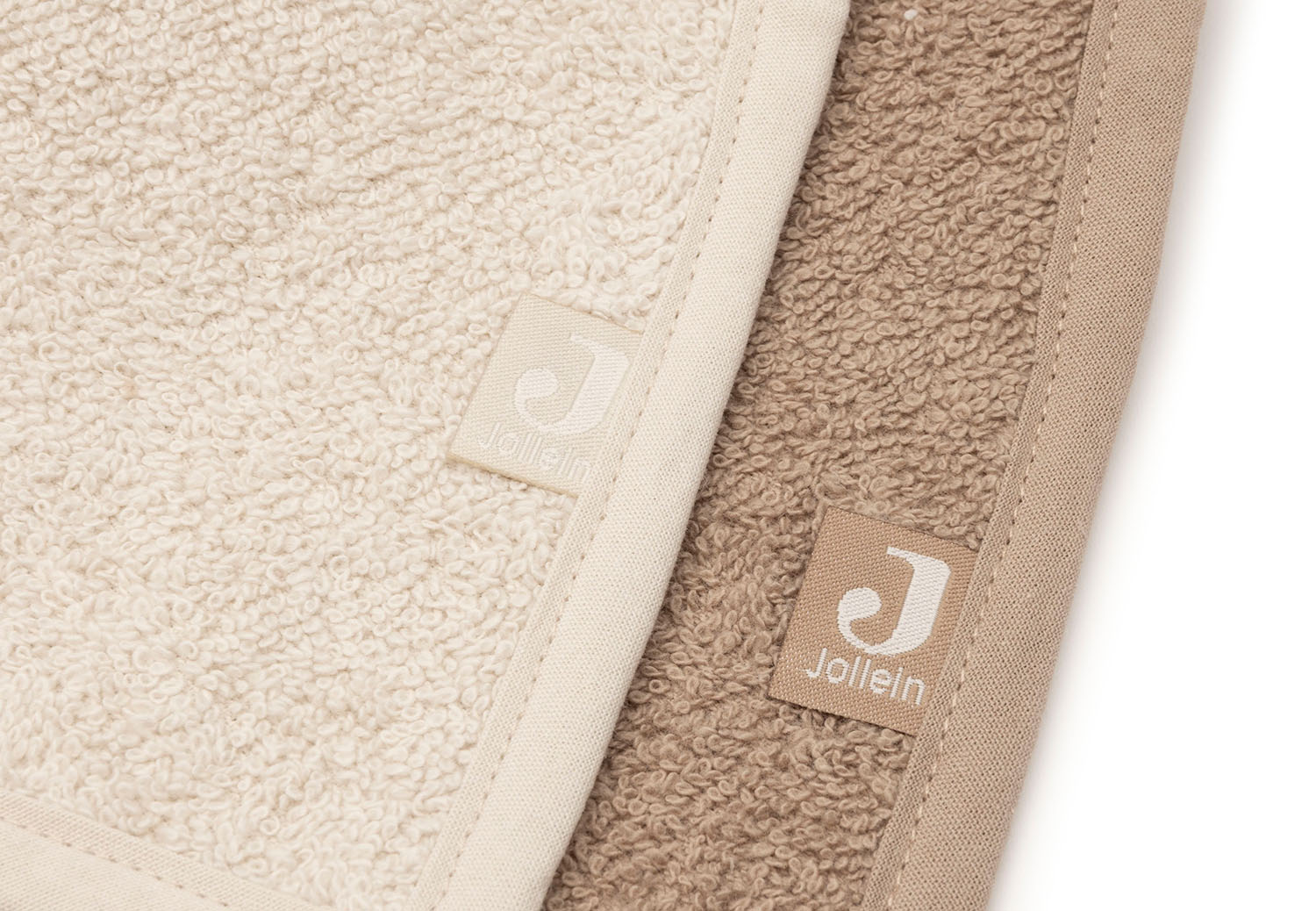 Bandana Lätzchen Halstuch 2er Set Frottee - Sand / Milky Coffee - beige / braun