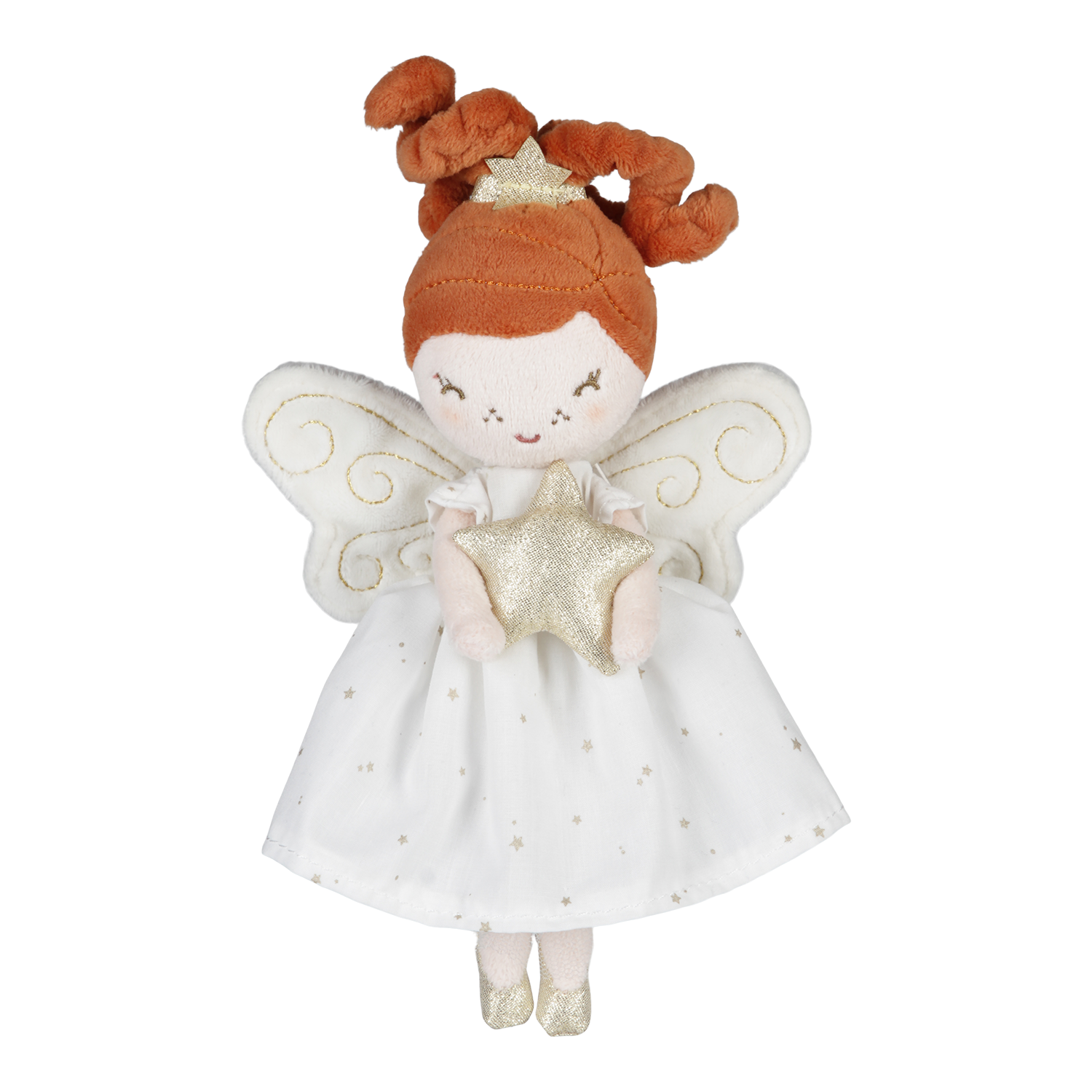 Stoffpuppe Fee der Hoffnung - Mia mit Stern (20 cm) Stoffpuppe Fee der Hoffnung - Mia mit Stern (20 cm)