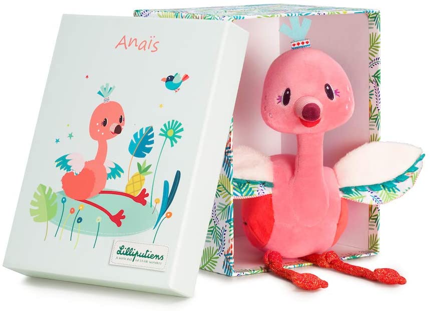 Plüschtier mit Geschenkbox Anais Flamingo
