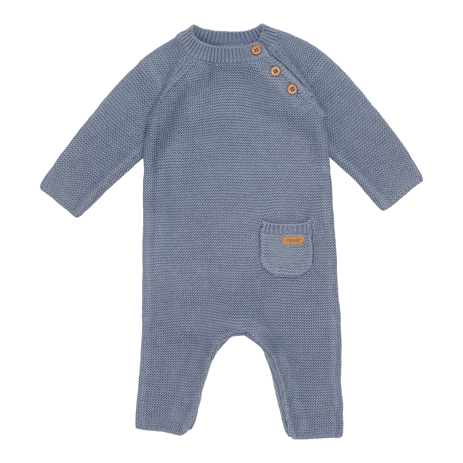 Strampler langarm Strick blau (Gr. 50/56) Strampler langarm Strick blau (Gr. 50/56)