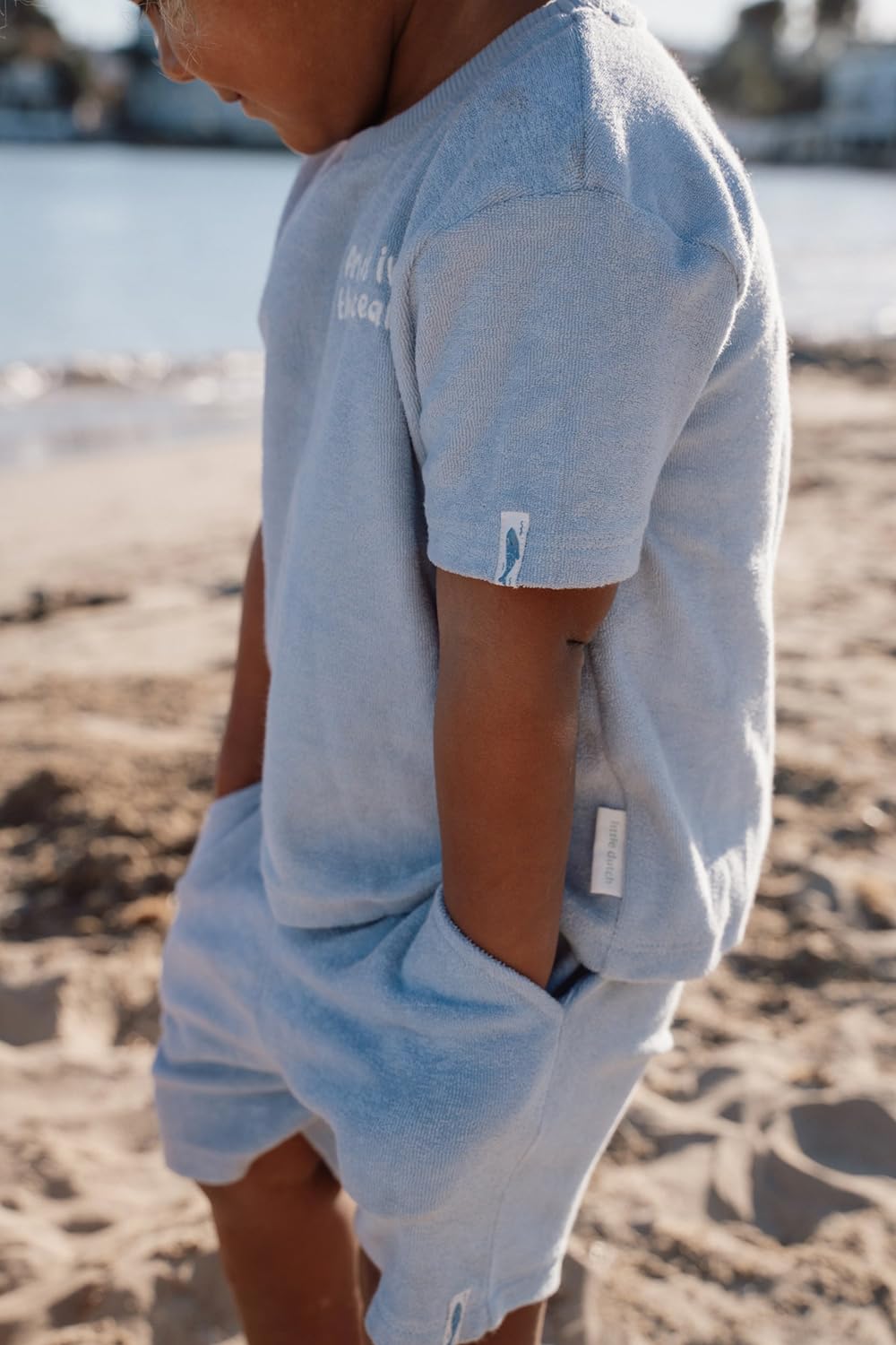 Bekleidungsset aus T-Shirt und Shorts - Ocean World blau (Gr. 86/92)