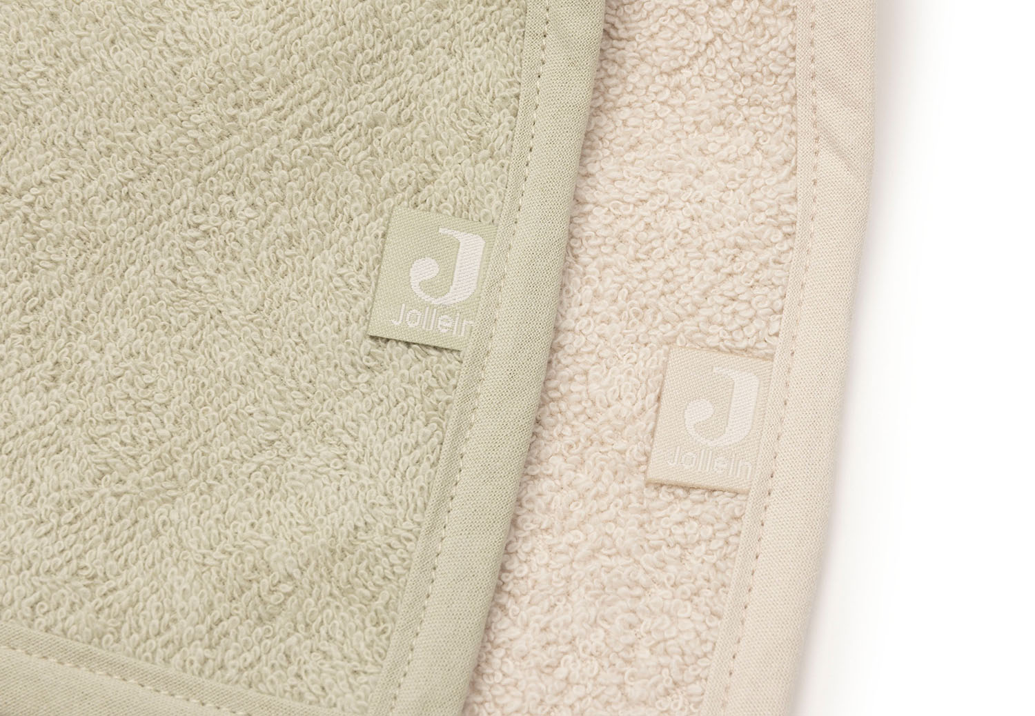 Bandana Lätzchen Halstuch 2er Set Frottee - Soft Matcha / Sand - grün / beige