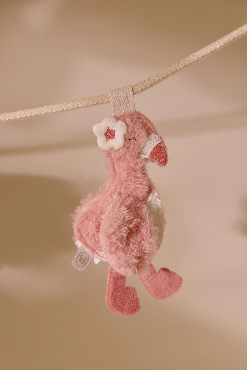 Stoffanhänger Flamingo für Buchstabenkette - Safari Friends