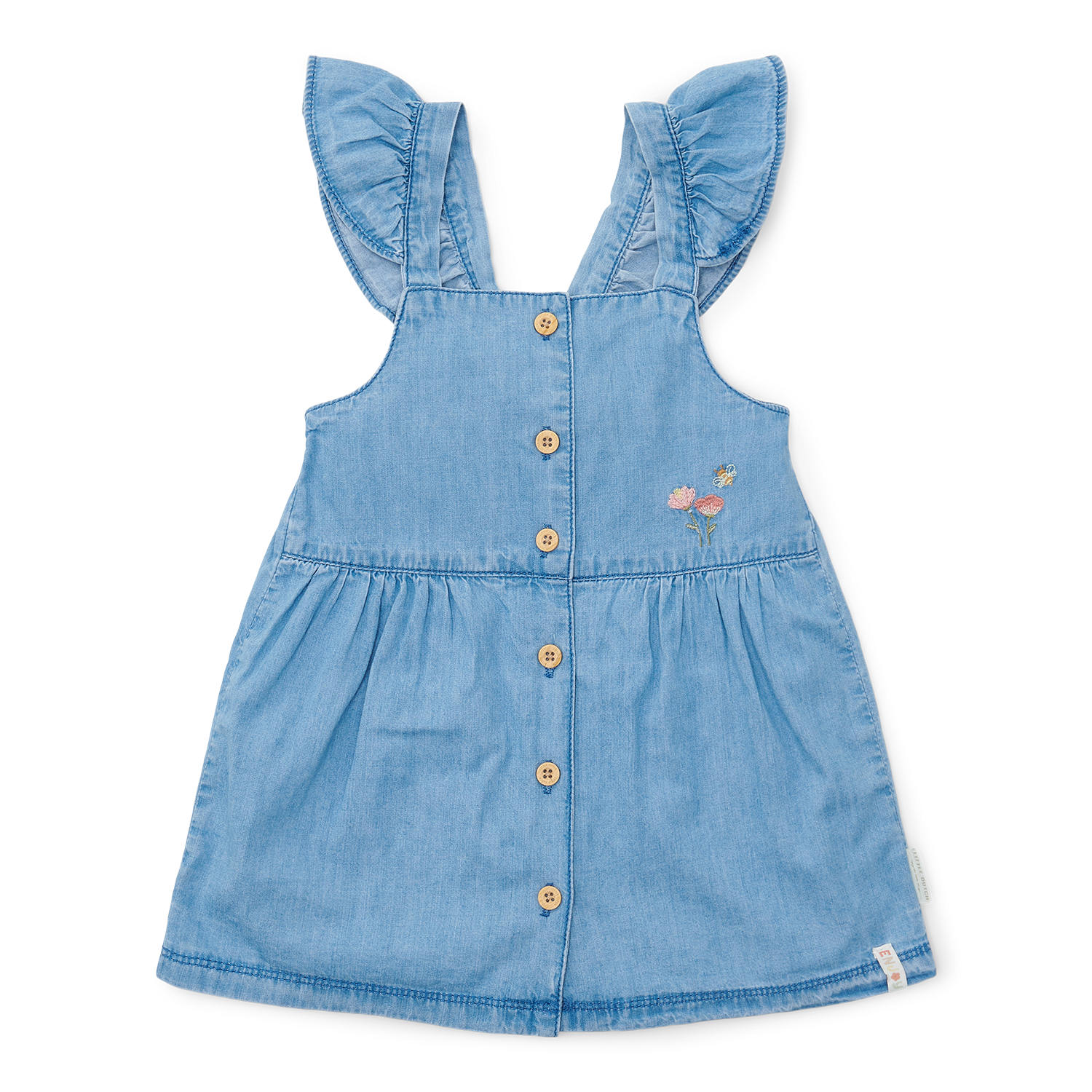 Kleid ärmellos mit Rüschen Denim Little Farm jeans (Gr. 104)