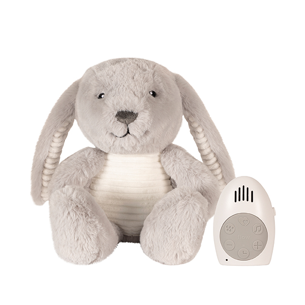 Einschlafhilfe mit Comforter Spieluhr Hase Milo grau  