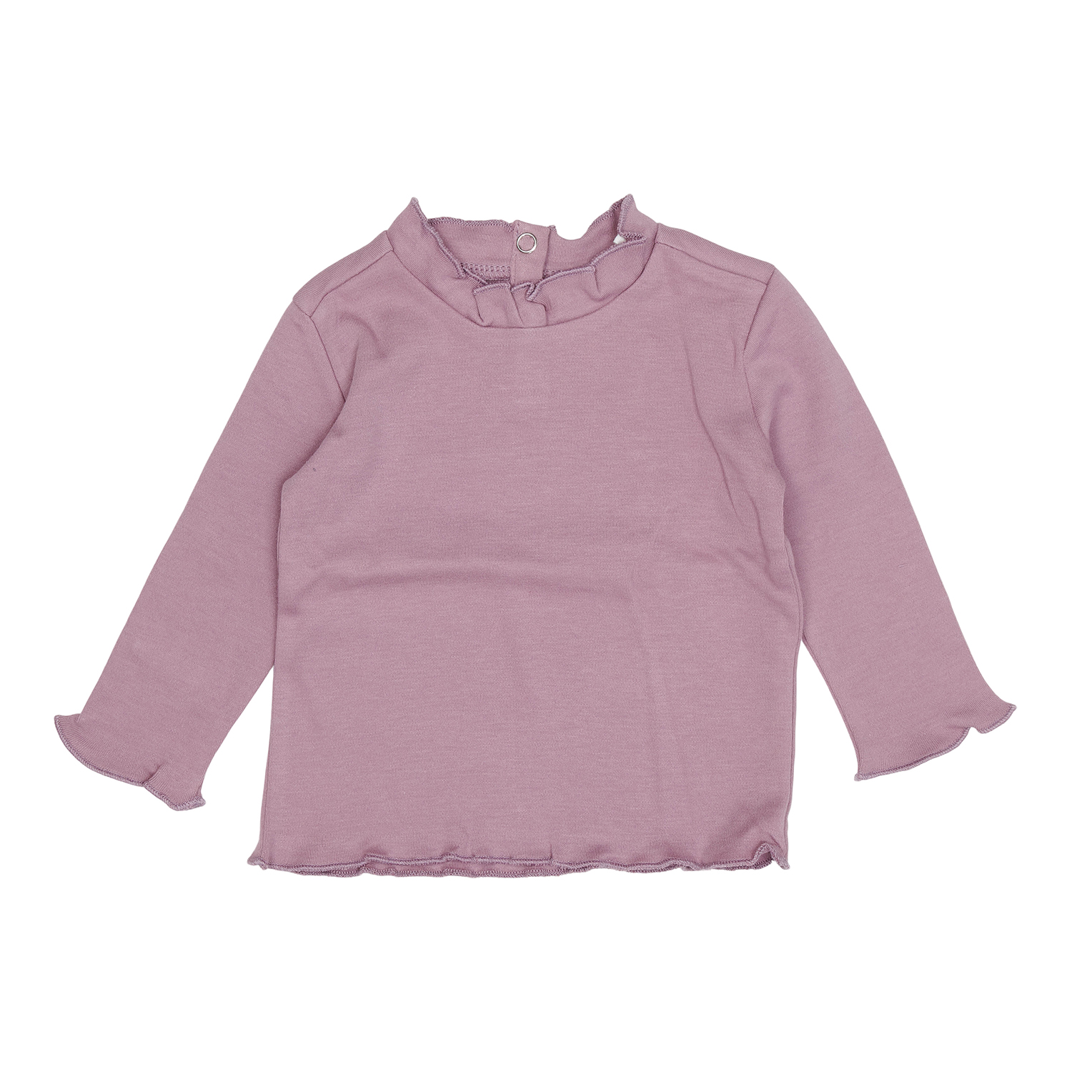 Long Sleeve Shirt / Langarmshirt mit Rüschen mauve (Gr. 86)