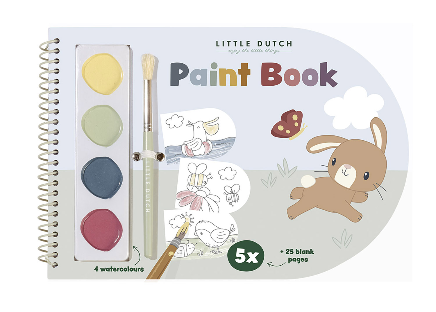 Malbuch / Paint Book mit Wassermalfarbe